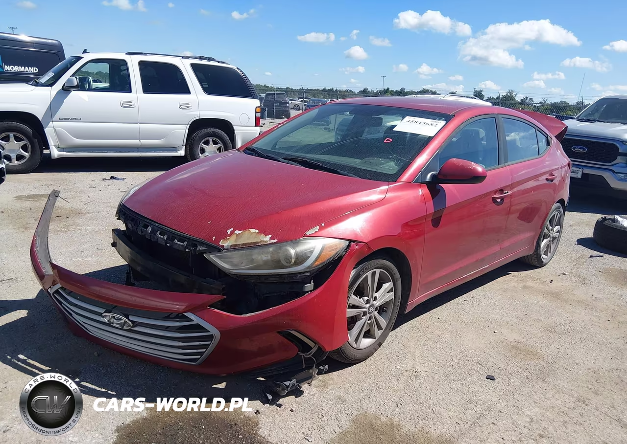 2017 Hyundai Elantra Se VIN:KMHD84LF2HU195617 - 2