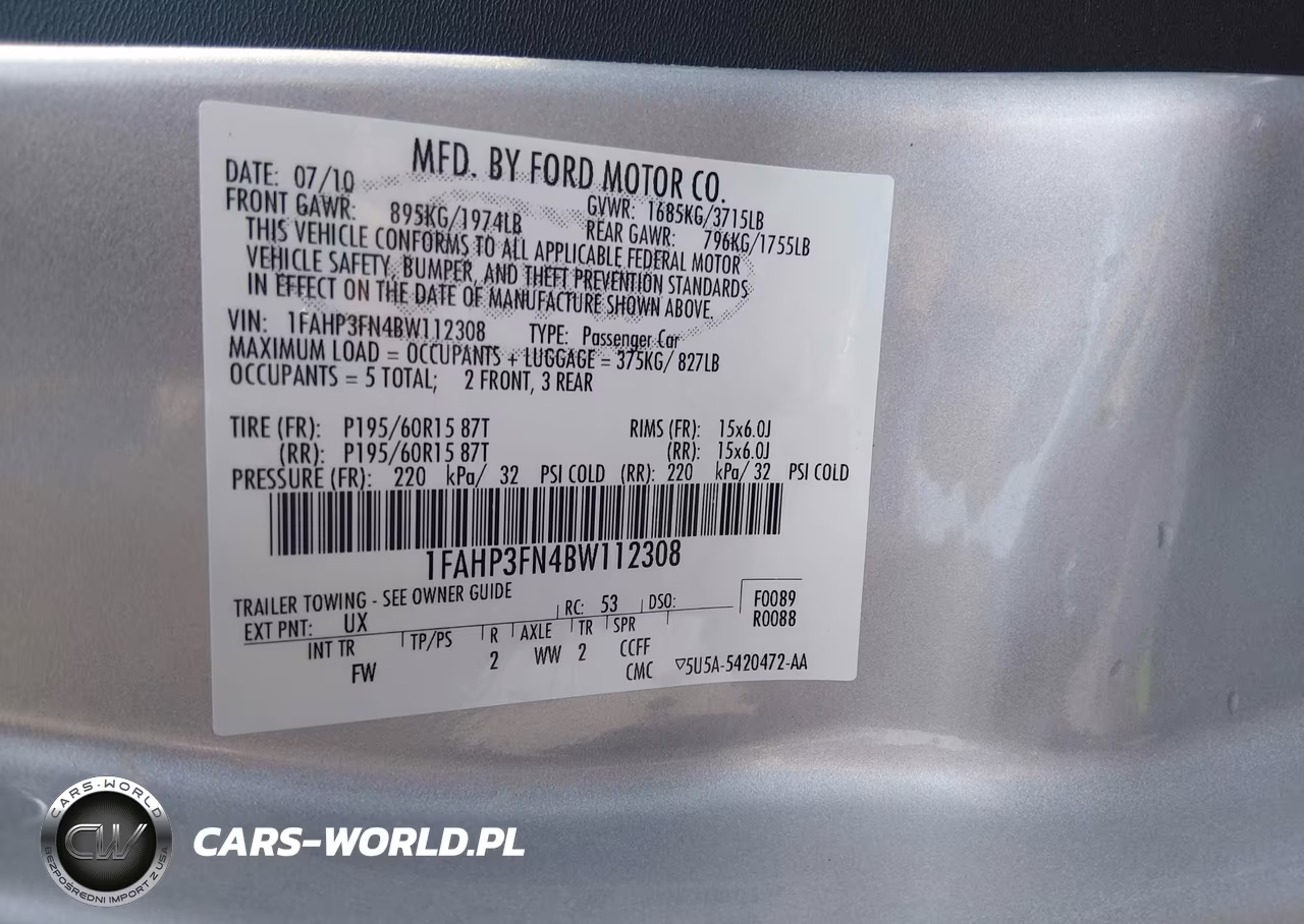 2011 Ford Focus Se VIN:1FAHP3FN4BW112308 - 9