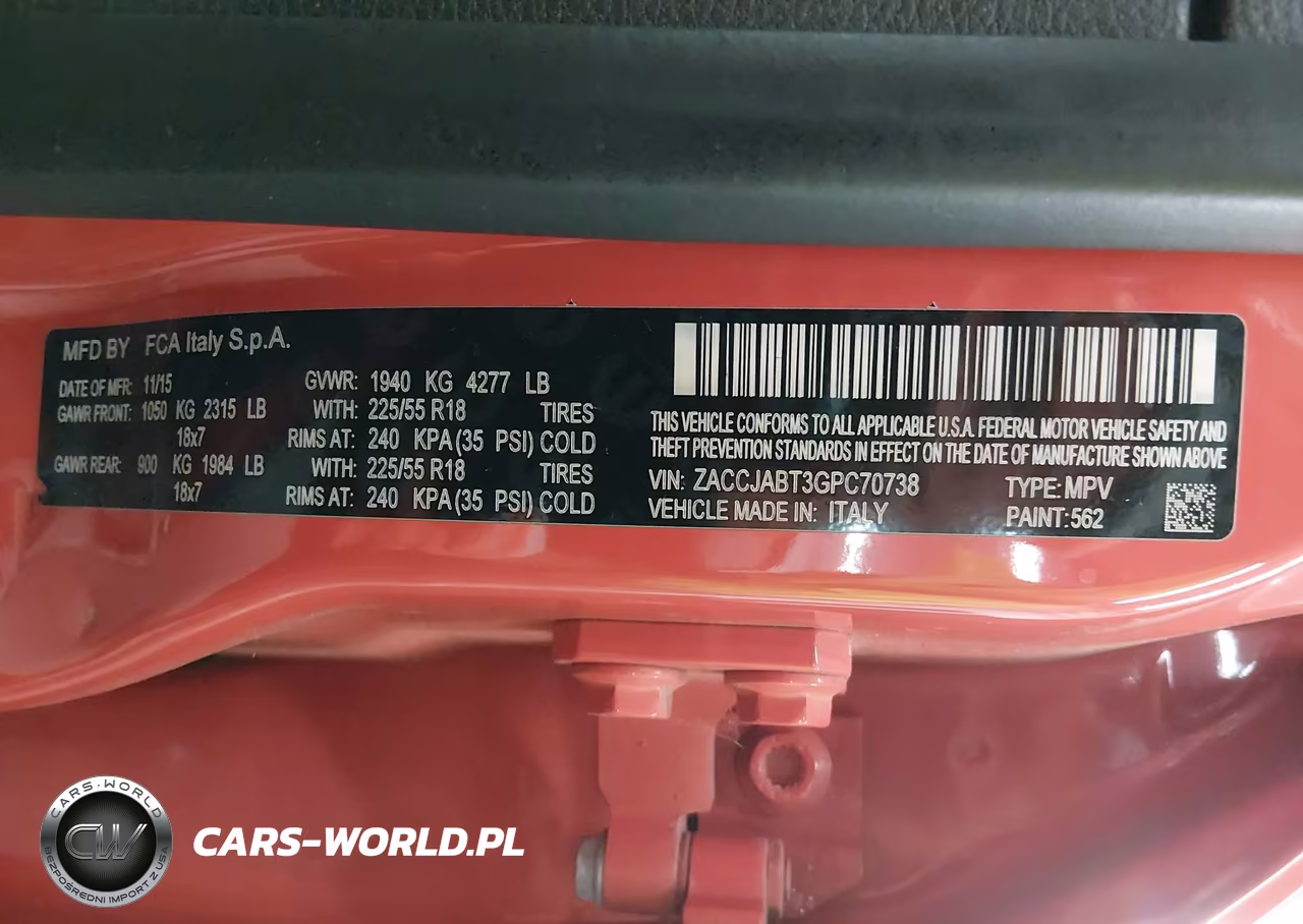 2016 Jeep Renegade 75Th Anniversary VIN:ZACCJABT3GPC70738 - 9