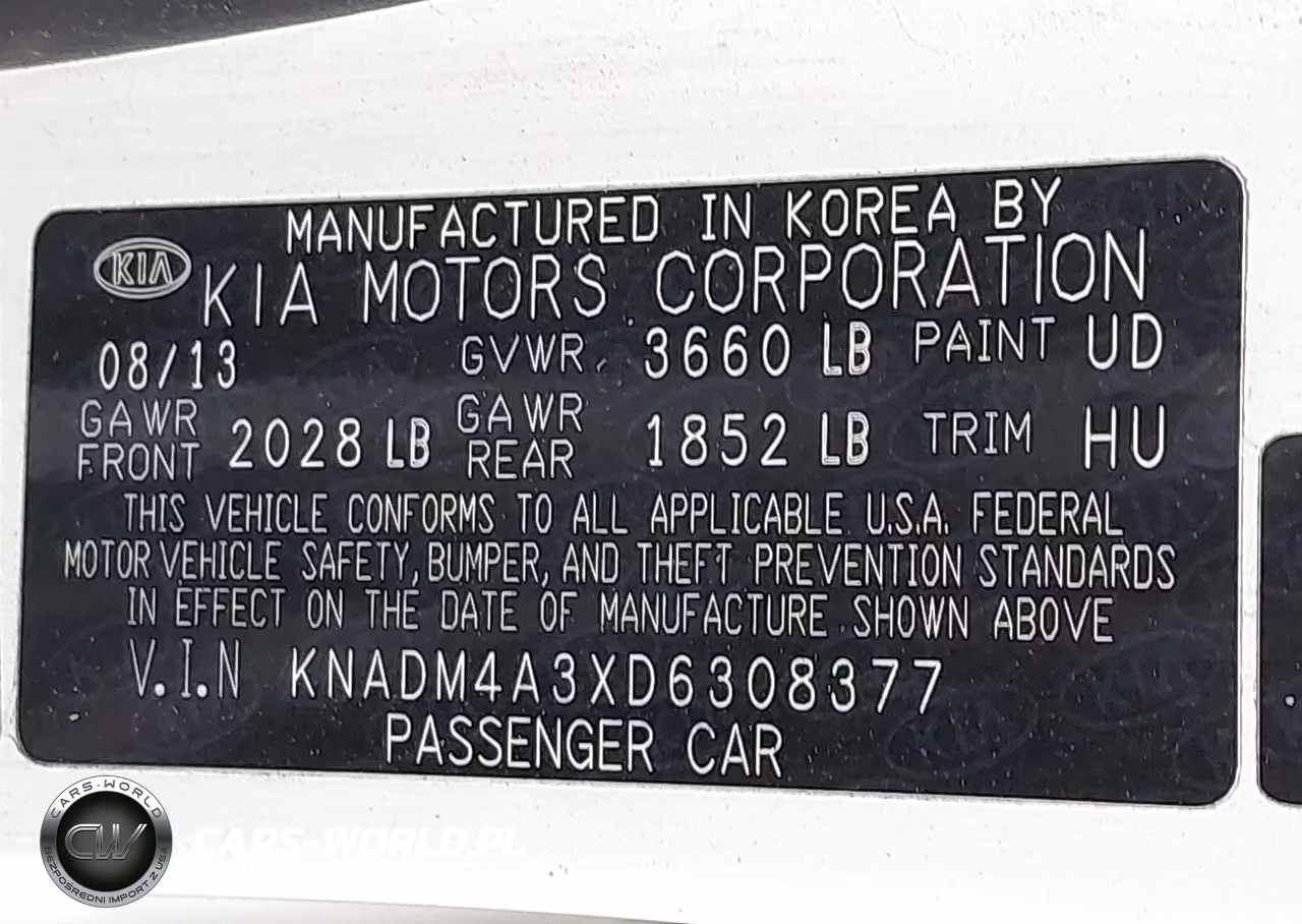 2013 Kia Rio Lx VIN:KNADM4A3XD6308377 - 9