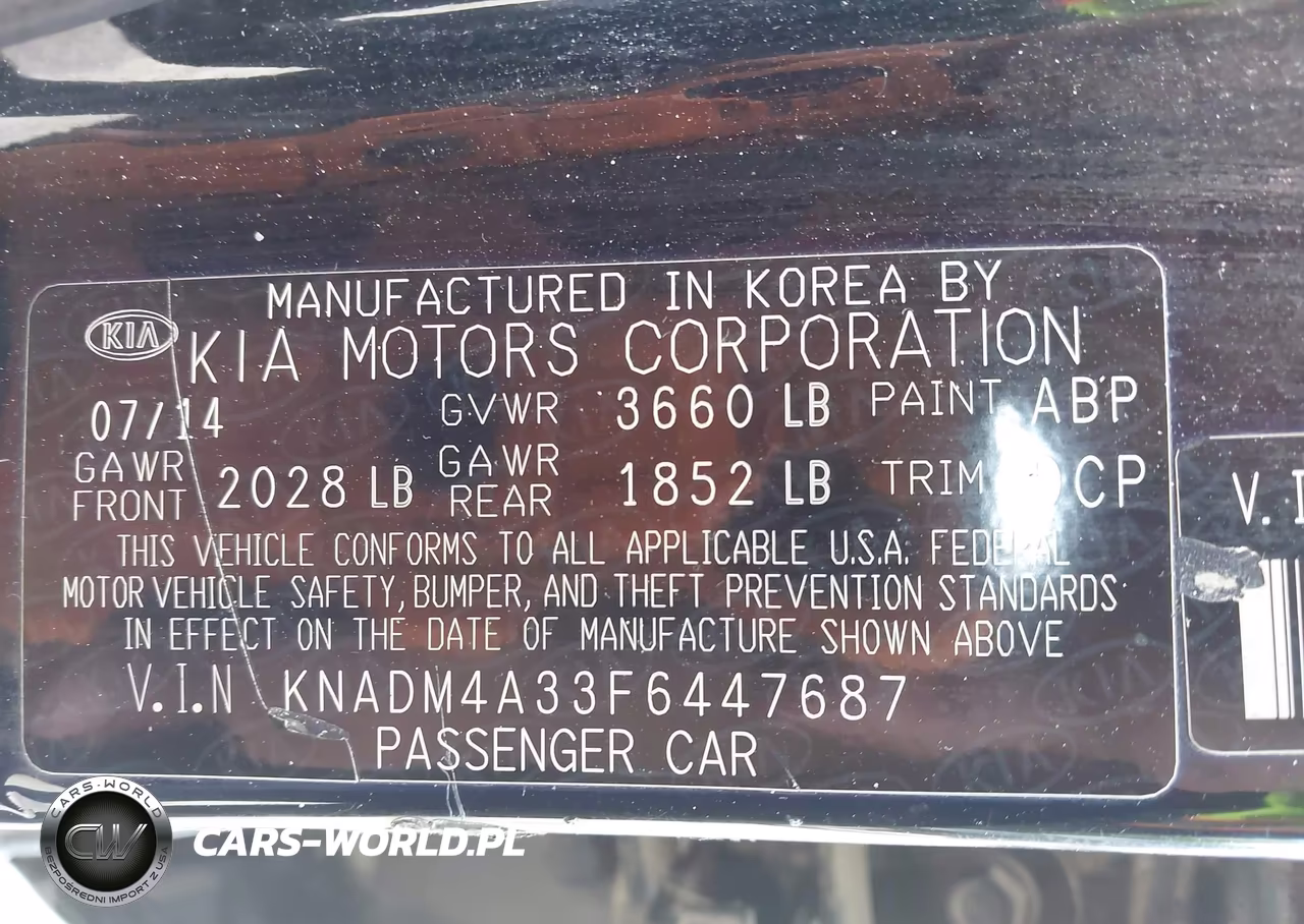2015 Kia Rio Lx VIN:KNADM4A33F6447687 - 9