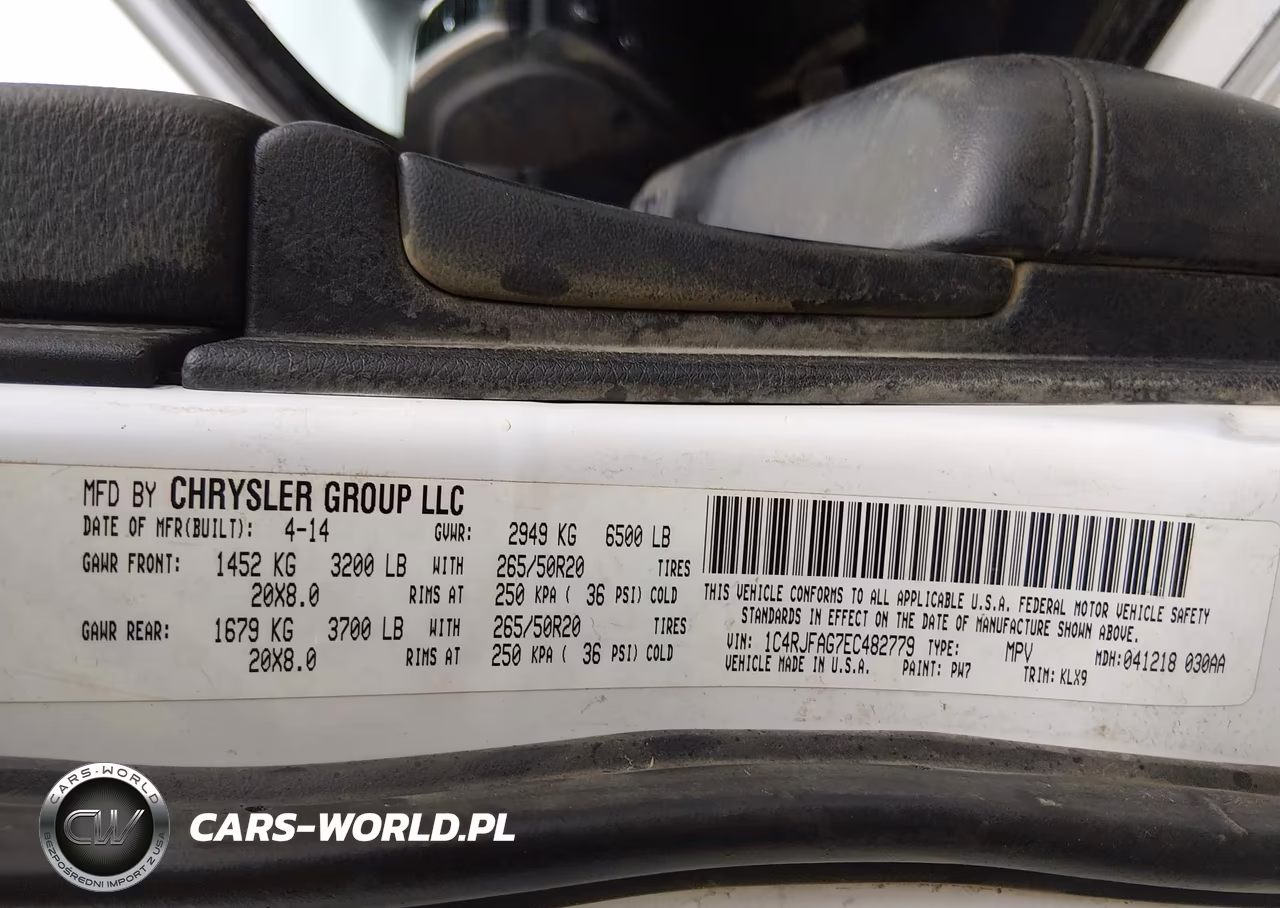 2014 Jeep Grand Cherokee Altitude VIN:1C4RJFAG7EC482779 - 9