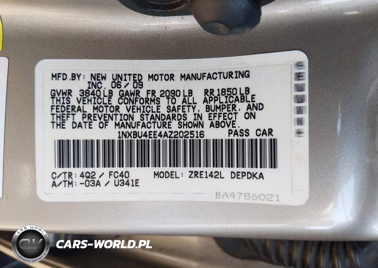 2010 Toyota Corolla Le VIN:1NXBU4EE4AZ202516 - 9