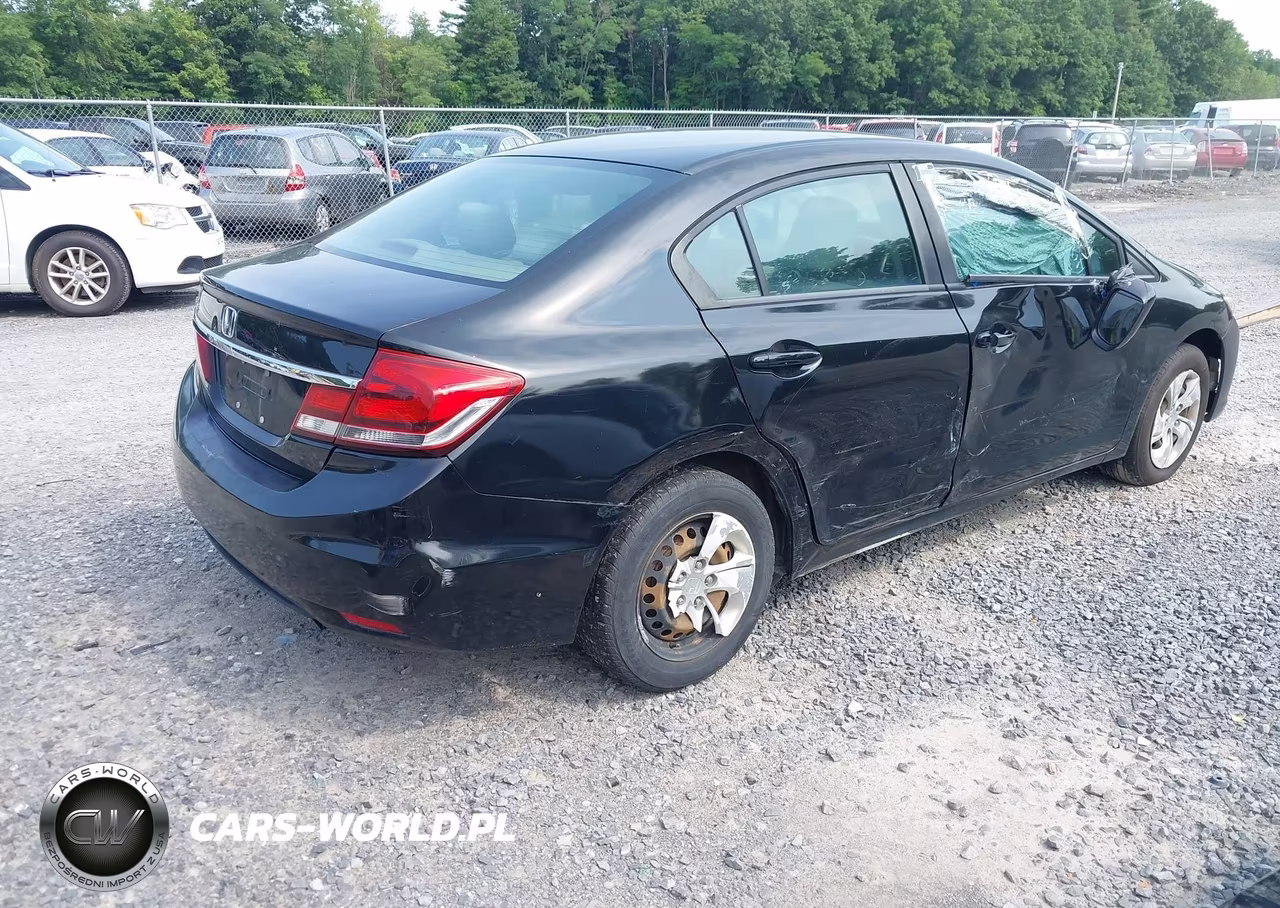 2014 Honda Civic Lx VIN:2HGFB2F50EH507956 - 4