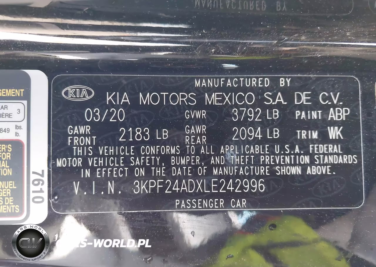 2020 Kia Forte Lxs VIN:3KPF24ADXLE242996 - 9