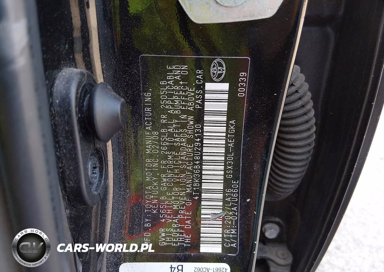 2008 Toyota Avalon Xls VIN:4T1BK36B48U294130 - 9