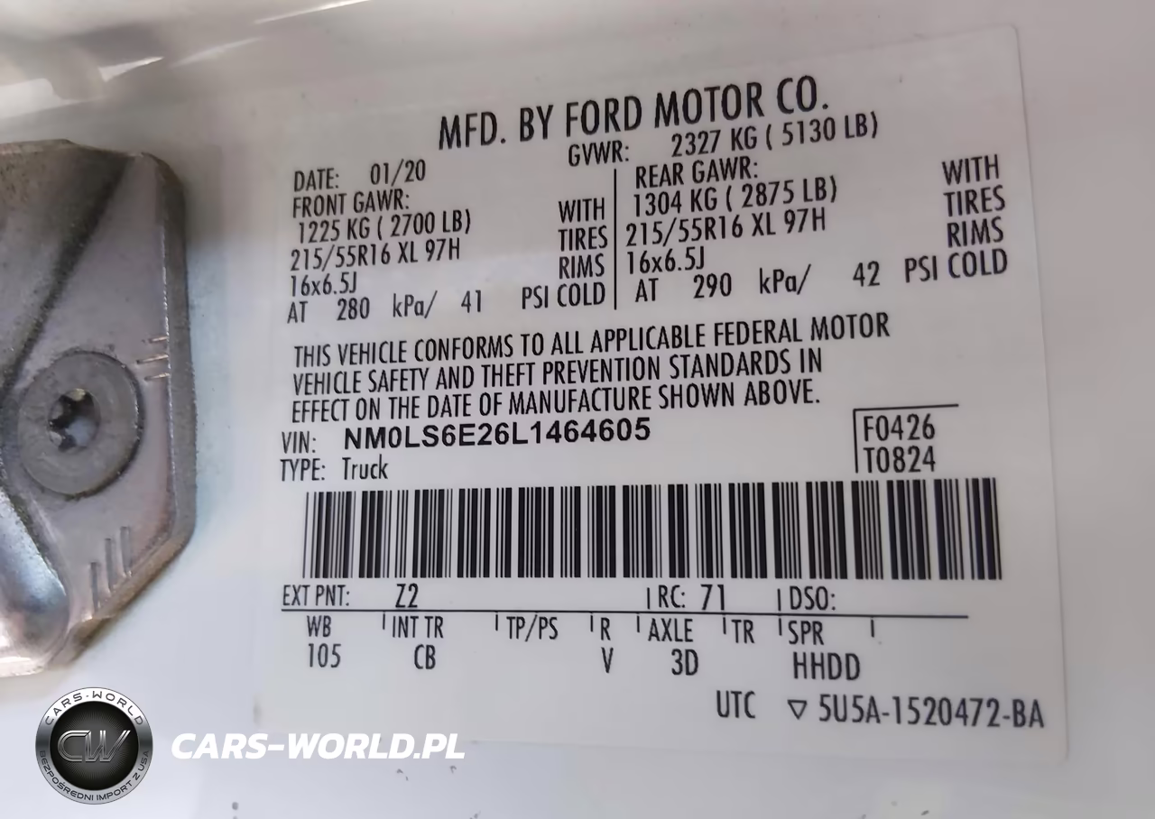 2020 Ford Transit Connect Xl VIN:NM0LS6E26L1464605 - 9