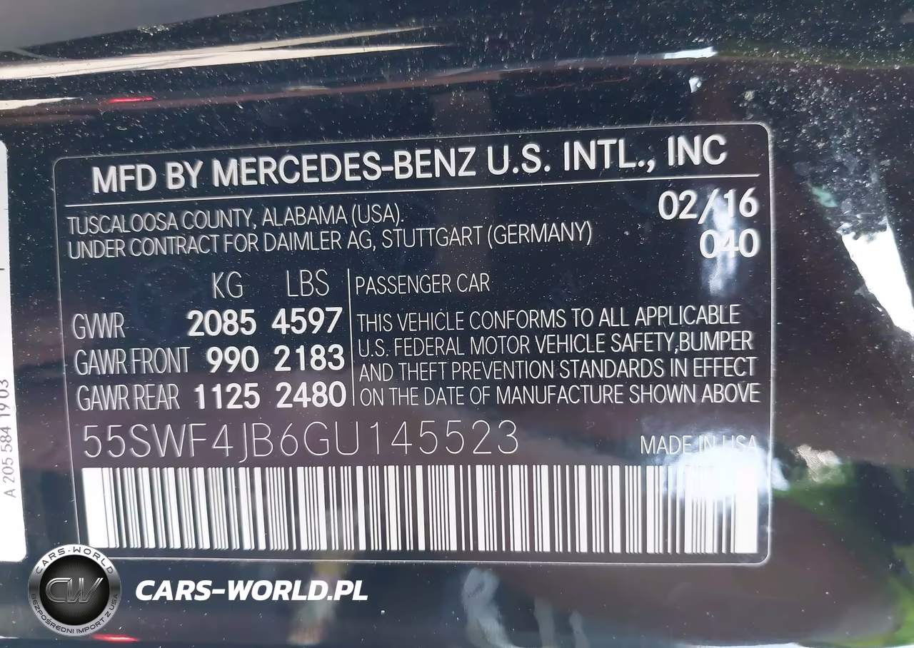2016 Mercedes-Benz C 300 VIN:55SWF4JB6GU145523 - 9