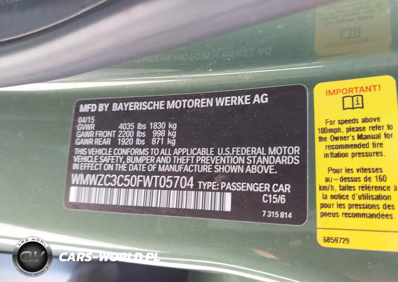 2015 Mini Countryman Cooper S VIN:WMWZC3C50FWT05704 - 9