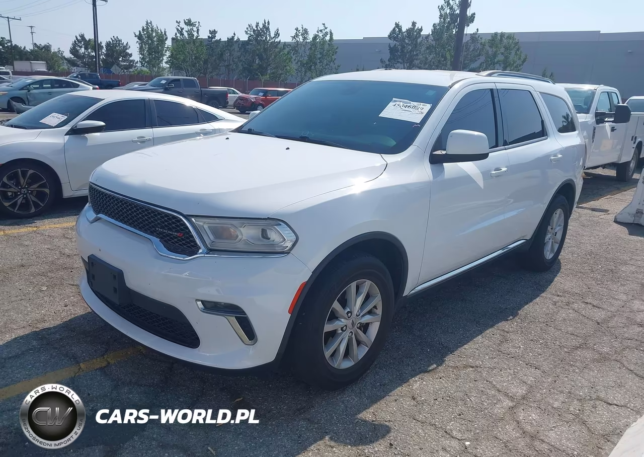 2021 Dodge Durango Sxt Plus Awd VIN:1C4RDJAG8MC762509 - 2
