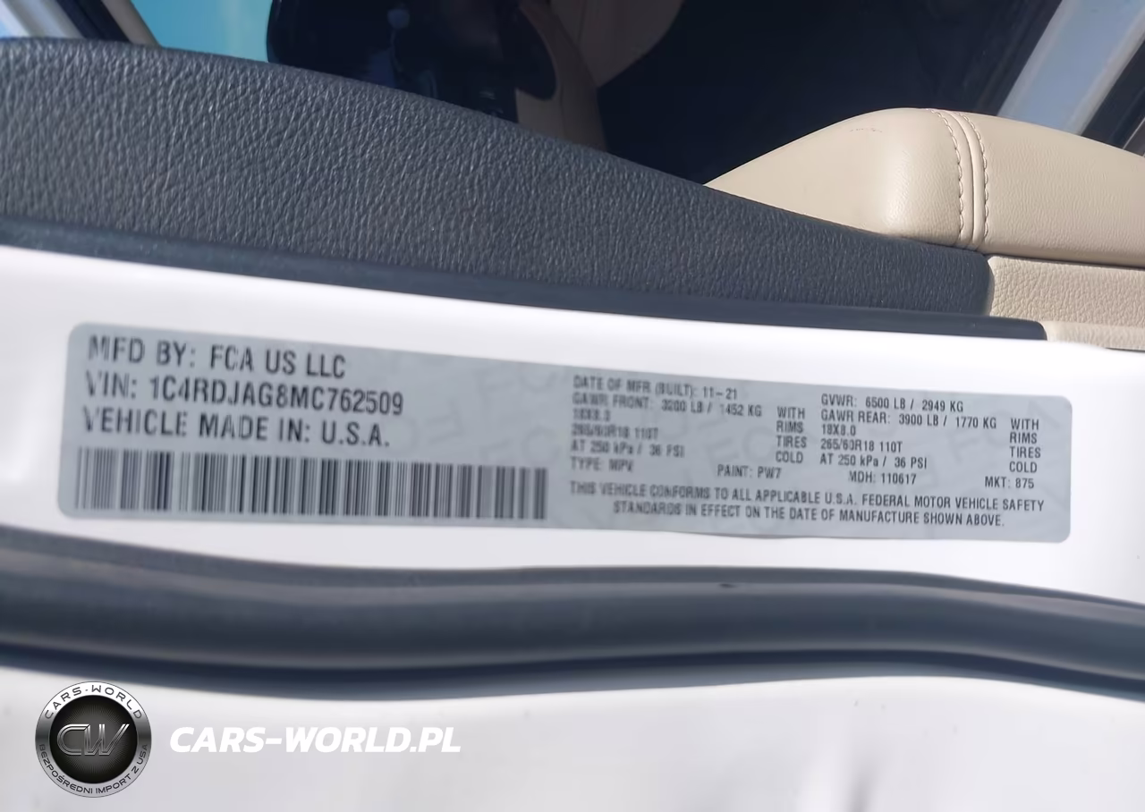 2021 Dodge Durango Sxt Plus Awd VIN:1C4RDJAG8MC762509 - 9