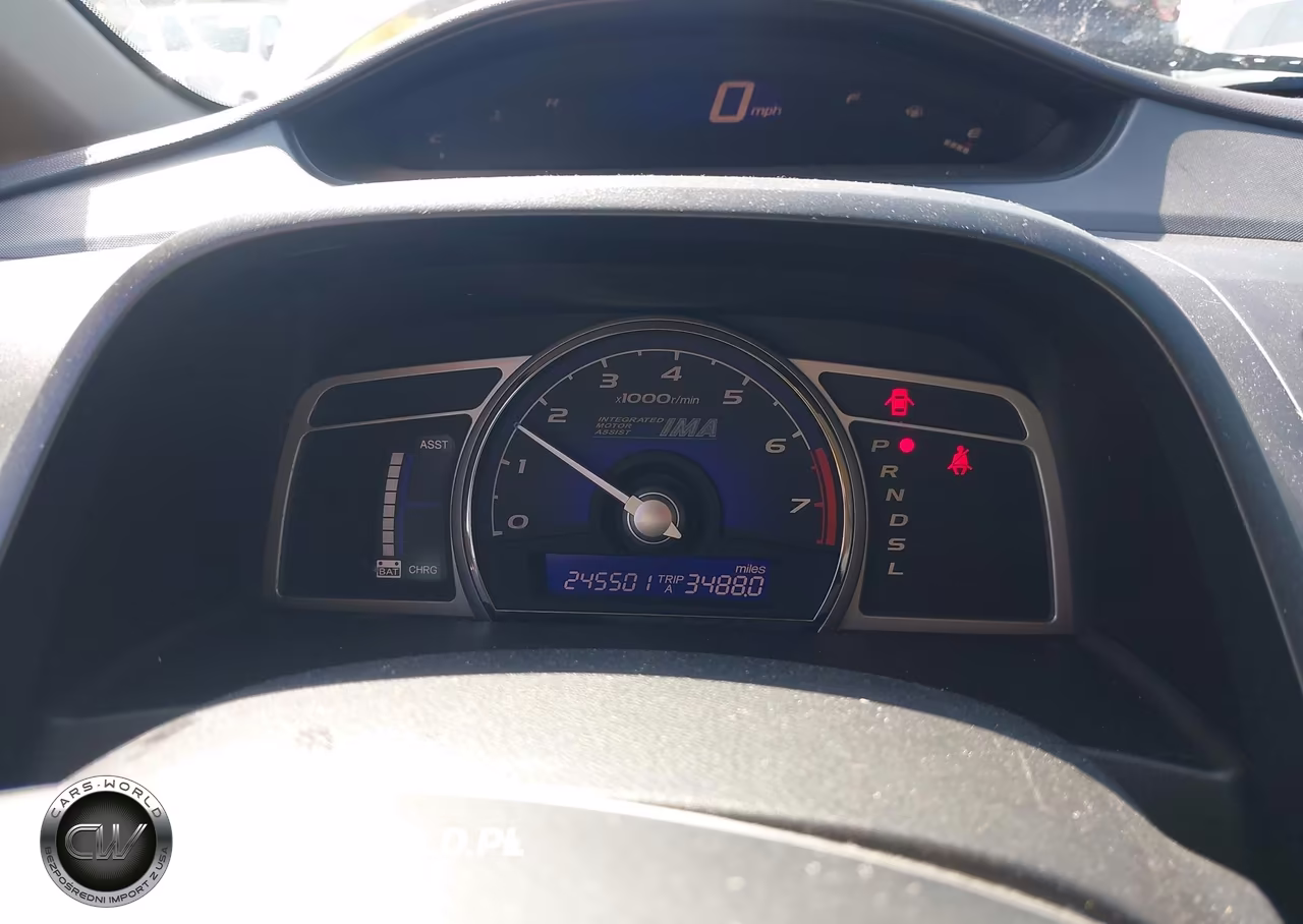 2007 Honda Civic Hybrid VIN:JHMFA36247S018533 - 7