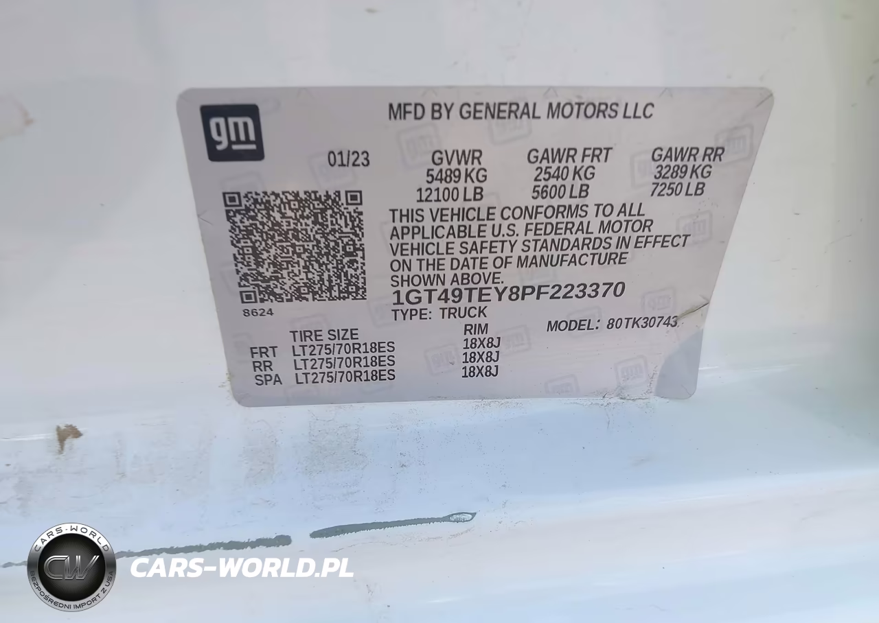 2023 GMC Sierra 3500Hd 4Wd Standard Bed Sle VIN:1GT49TEY8PF223370 - 9