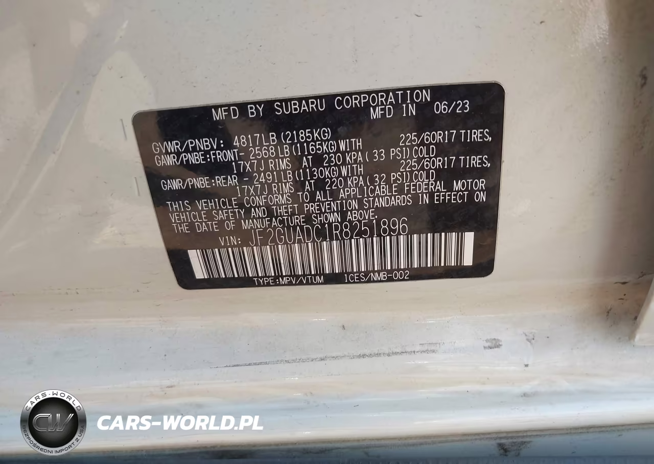 2024 Subaru Crosstrek Premium VIN:JF2GUADC1R8251896 - 9