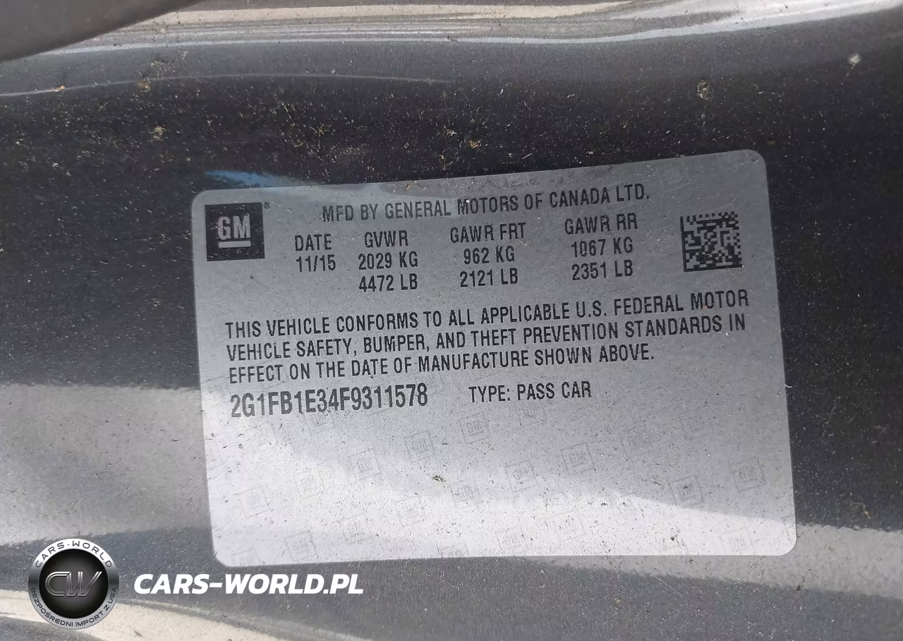 2015 Chevrolet Camaro 2Ls VIN:2G1FB1E34F9311578 - 9