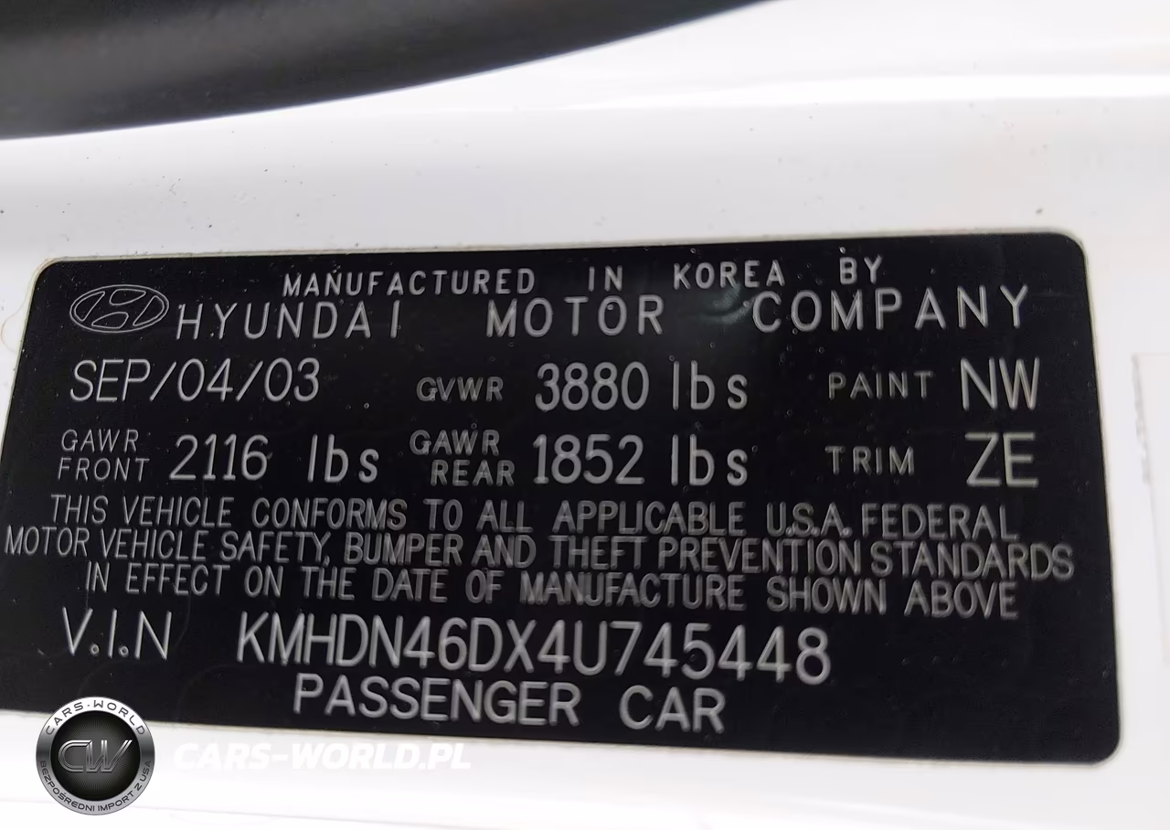 2004 Hyundai Elantra Gls-Gt VIN:KMHDN46DX4U745448 - 9