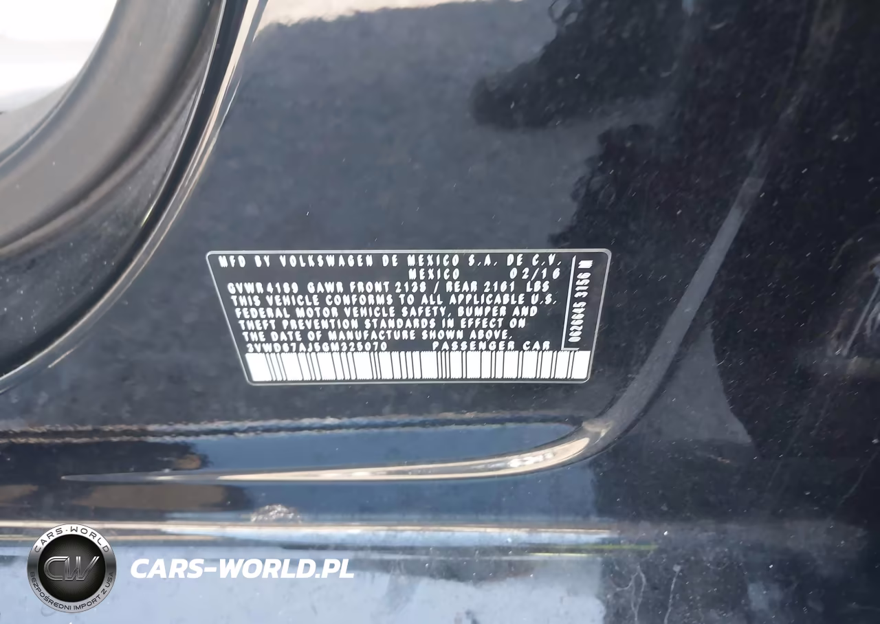2016 Volkswagen Jetta 1.4T Se VIN:3VWD67AJ5GM325070 - 9