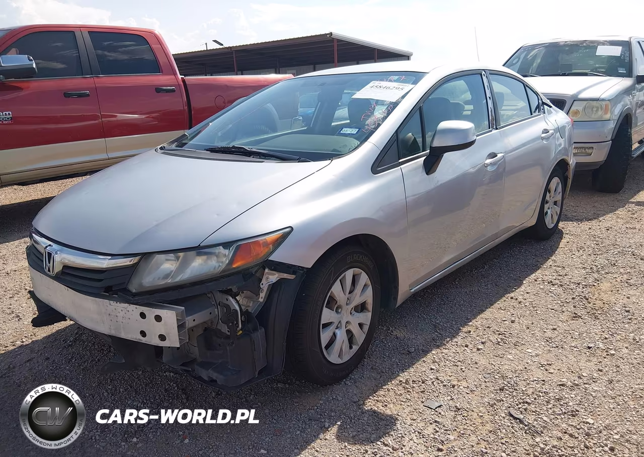 2012 Honda Civic Lx VIN:19XFB2F50CE342367 - 2