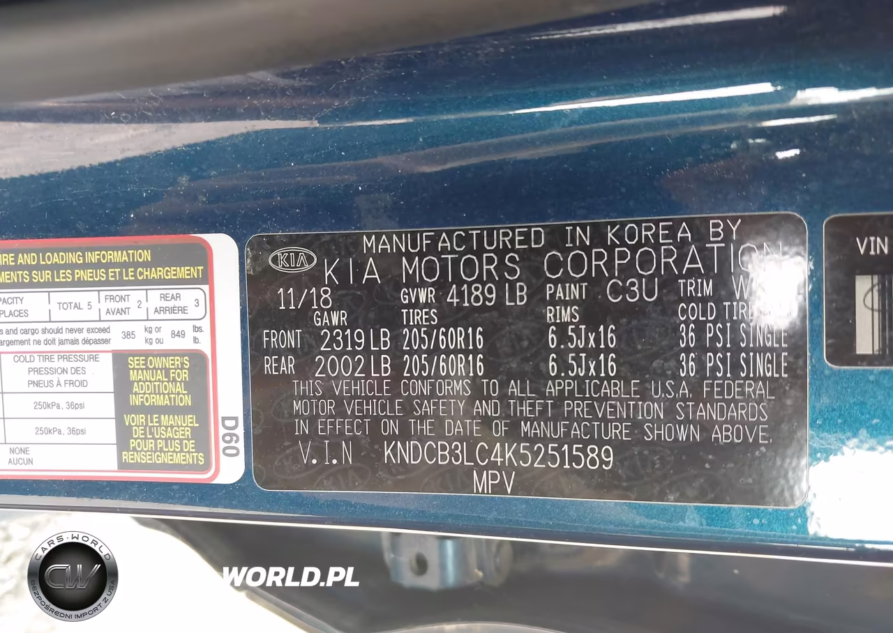 2019 Kia Niro Lx VIN:KNDCB3LC4K5251589 - 9