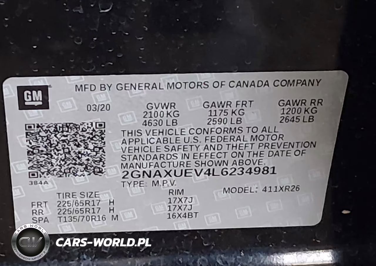 2020 Chevrolet Equinox Awd Lt 1.5L Turbo VIN:2GNAXUEV4L6234981 - 9