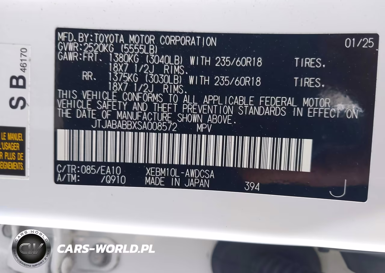 2025 Lexus Rz 300E VIN:JTJABABBXSA008572 - 9