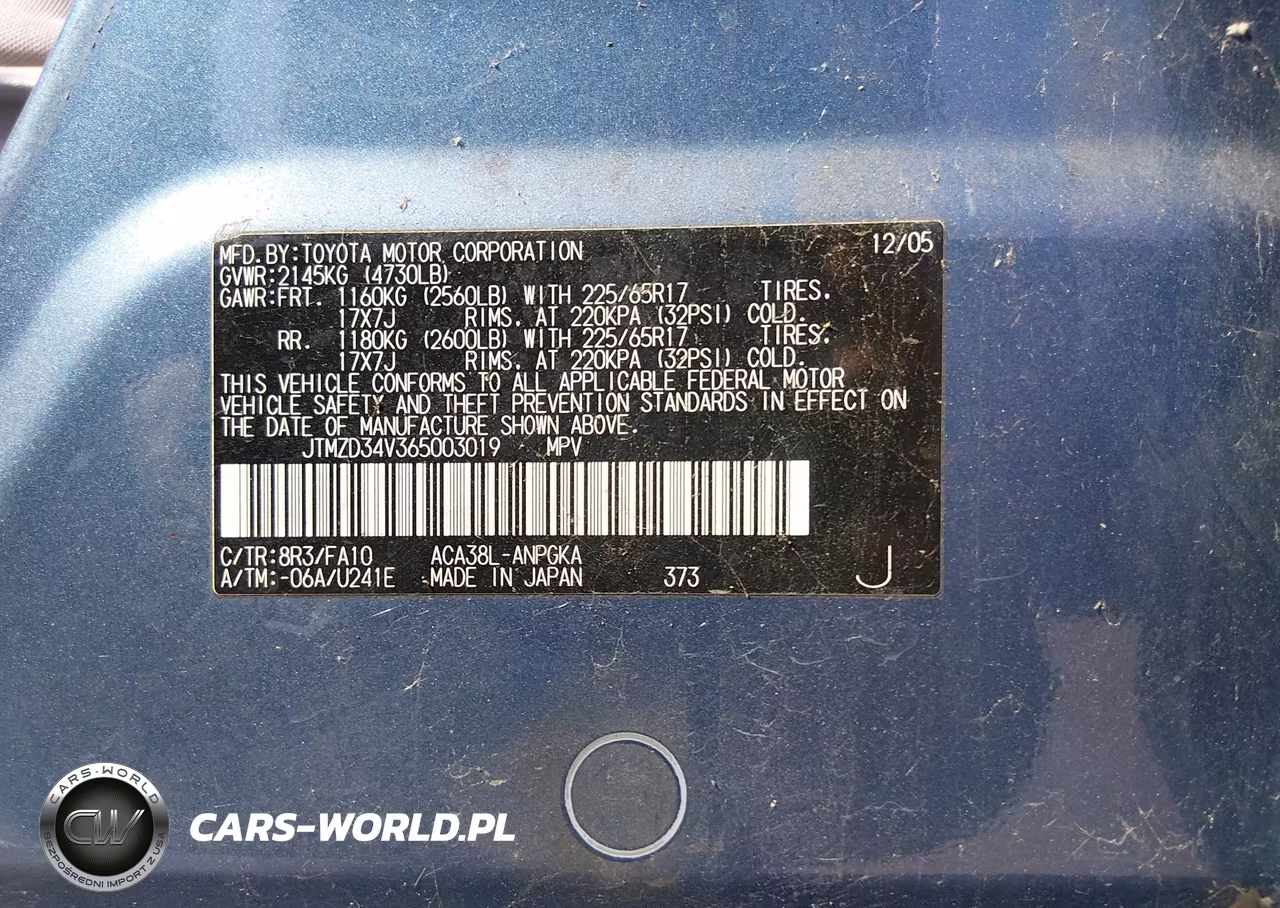2006 Toyota Rav4 Limited VIN:JTMZD34V365003019 - 9