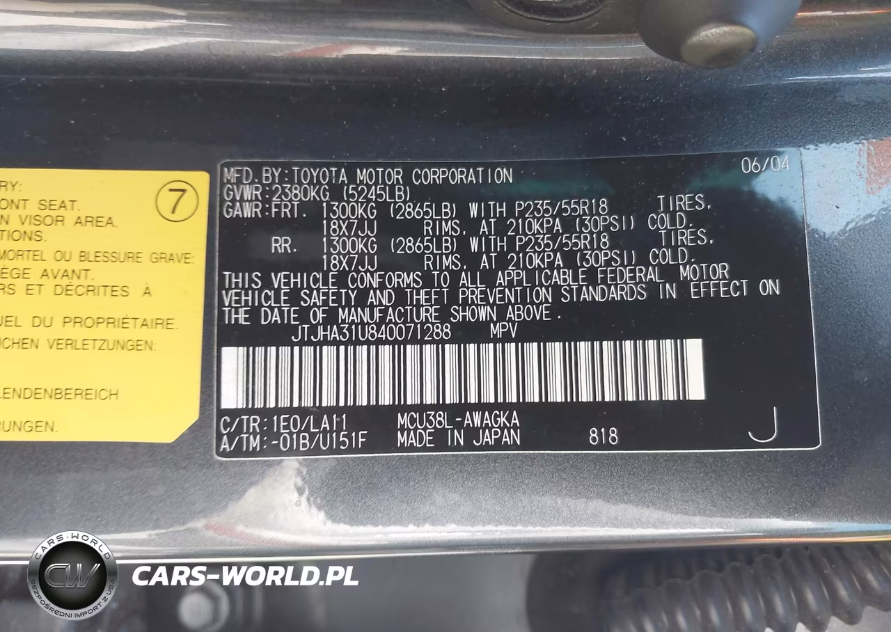 2004 Lexus Rx 330 VIN:JTJHA31U840071288 - 9