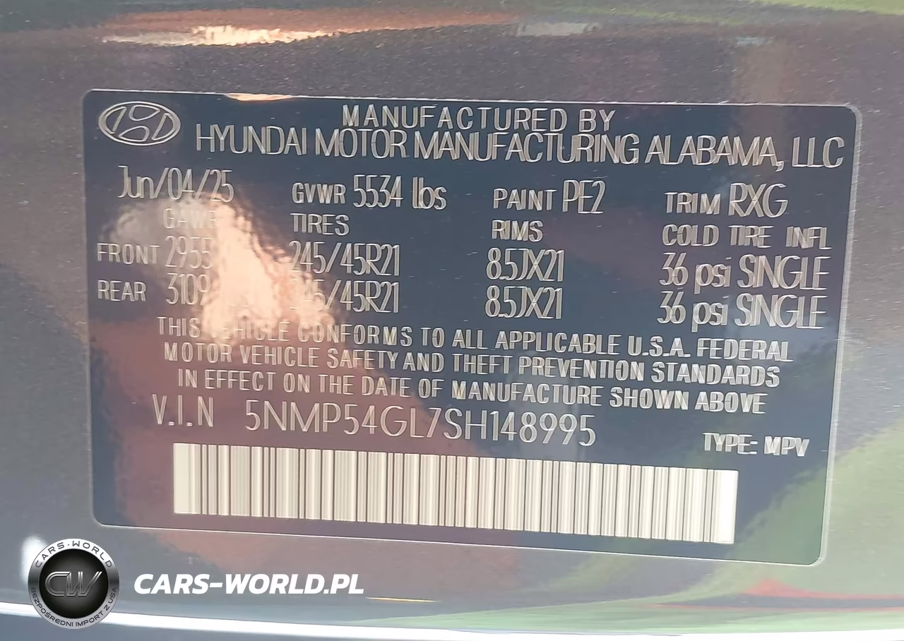 2025 Hyundai Santa Fe Calligraphy VIN:5NMP54GL7SH148995 - 9