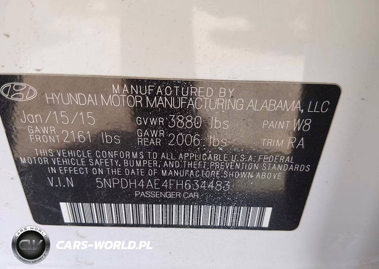 HYUNDAI ELANTRA VIN:5NPDH4AE4FH634483 - 9