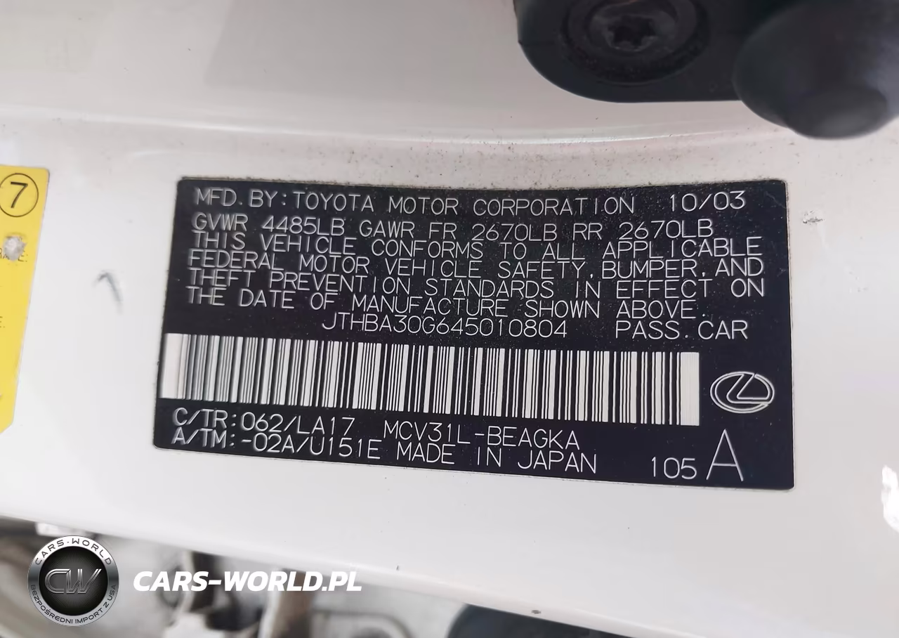 2004 Lexus Es 330 VIN:JTHBA30G645010804 - 9
