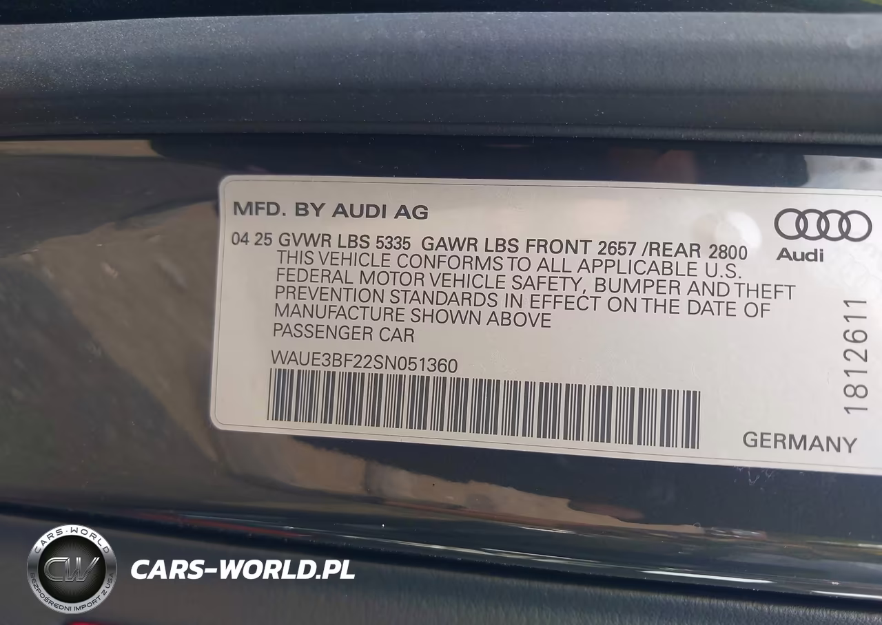 2025 Audi A6 Premium Plus 45 Tfsi Quattro S Tronic VIN:WAUE3BF22SN051360 - 9