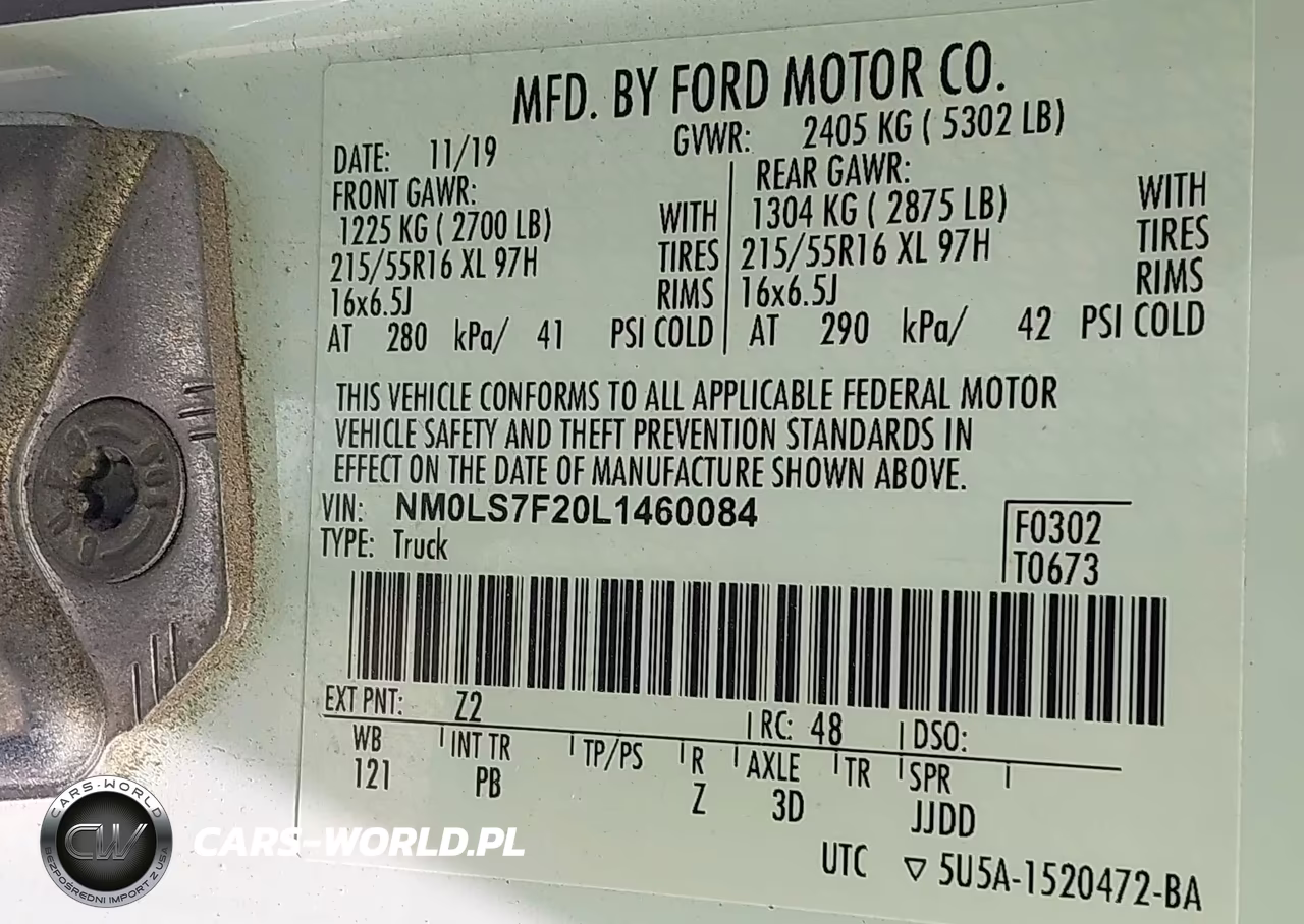 2020 Ford Transit Connect Xlt VIN:NM0LS7F20L1460084 - 9