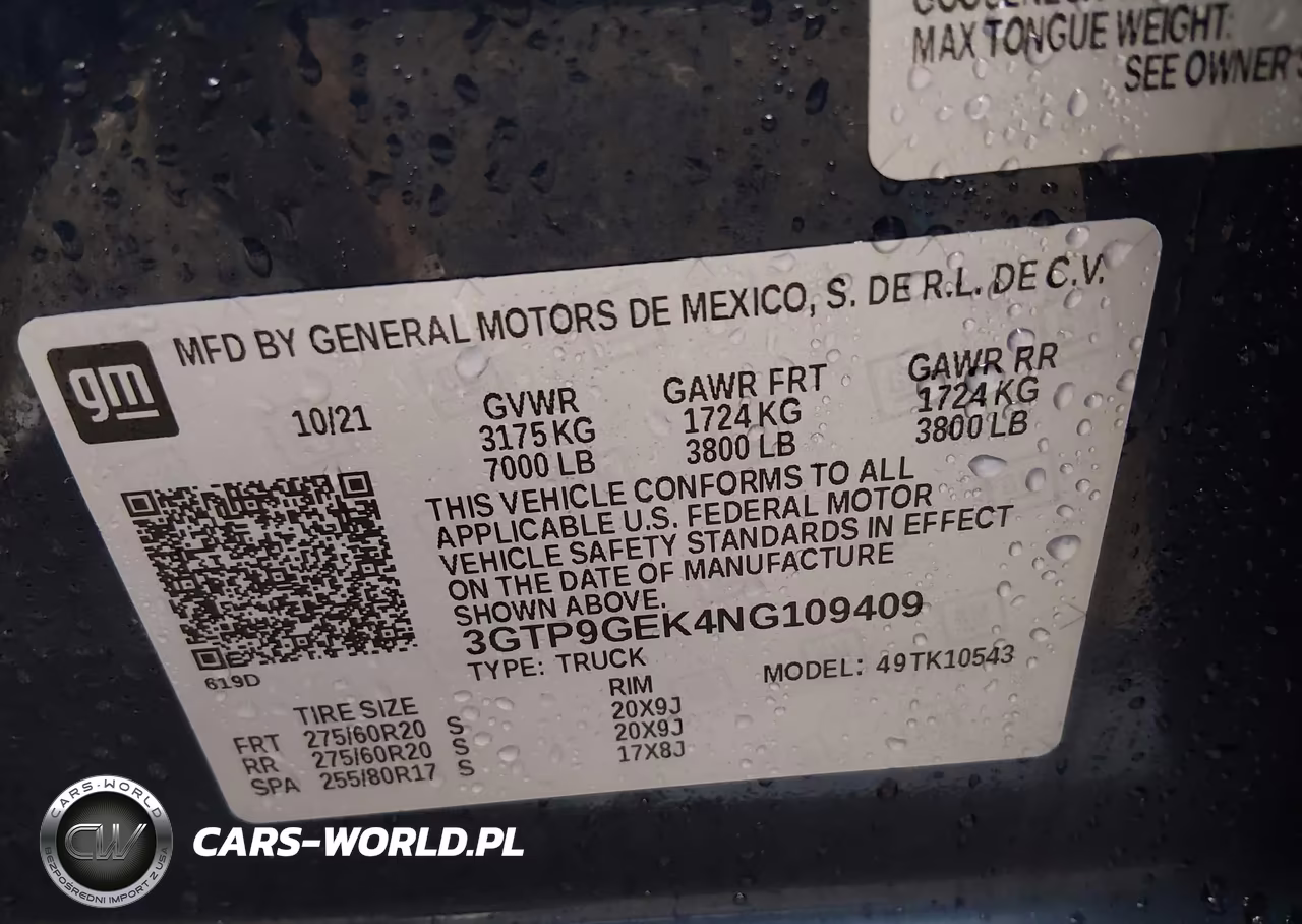 2022 GMC Sierra 1500 Limited 4Wd Short Box Elevation With 3Vl VIN:3GTP9GEK4NG109409 - 9