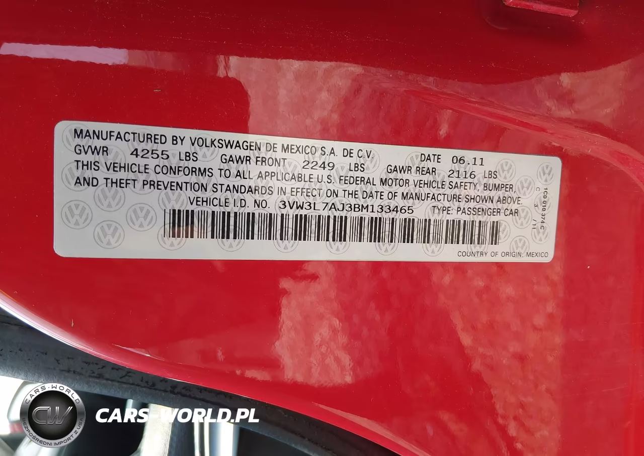 2011 Volkswagen Jetta 2.0L Tdi Le VIN:3VW3L7AJ3BM133465 - 9