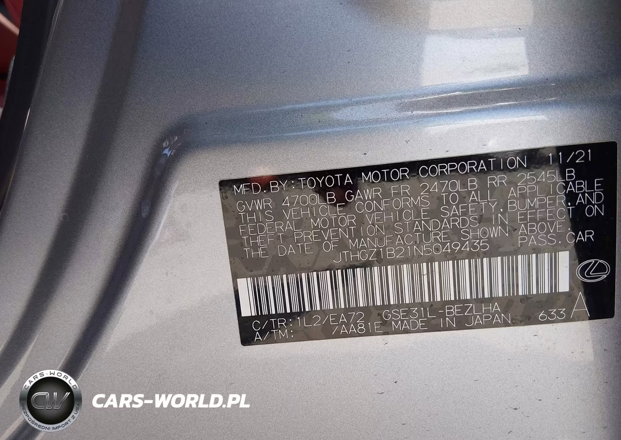 2022 Lexus Is 350 F Sport VIN:JTHGZ1B21N5049435 - 9