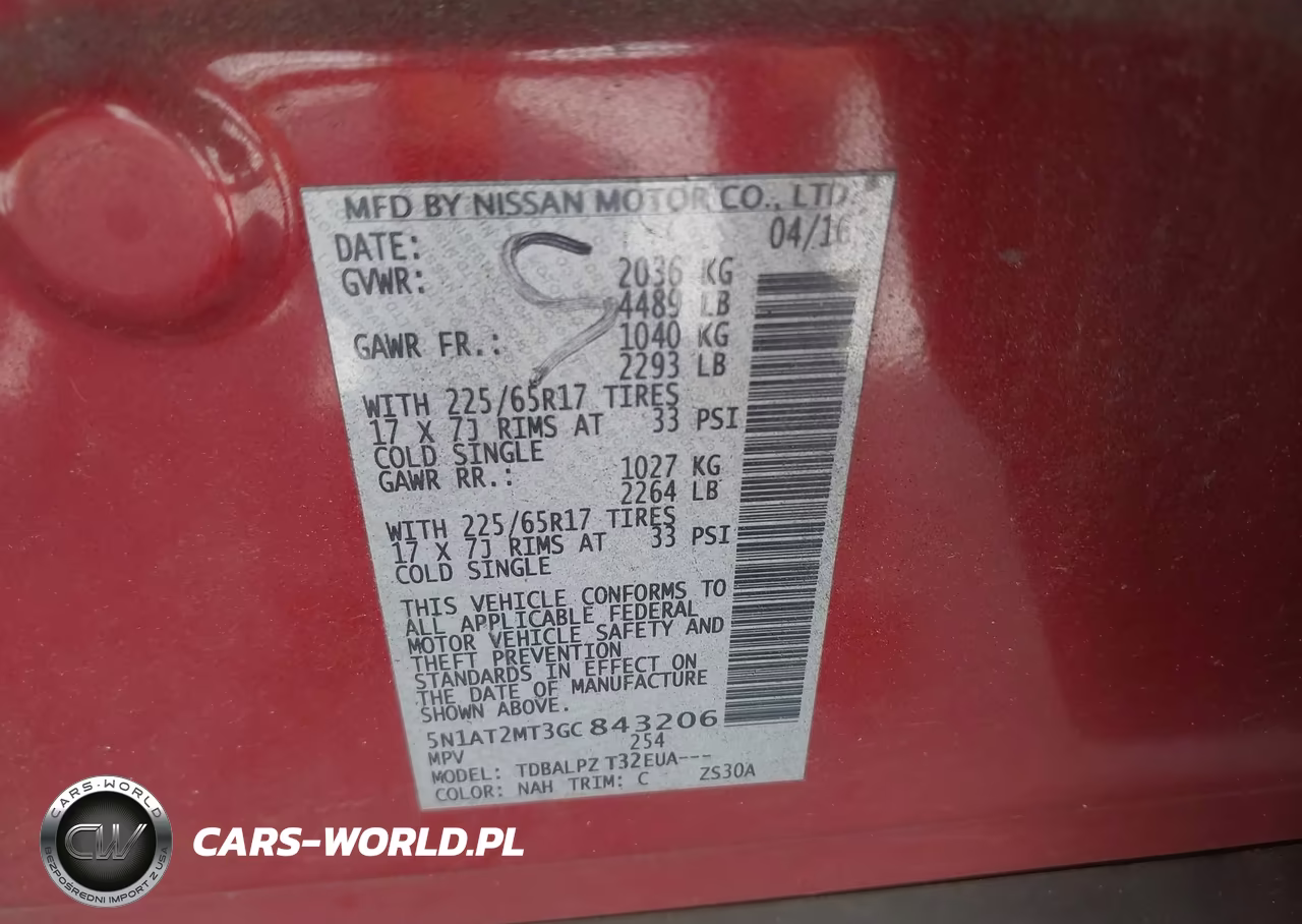 2016 Nissan Rogue S VIN:5N1AT2MT3GC843206 - 9