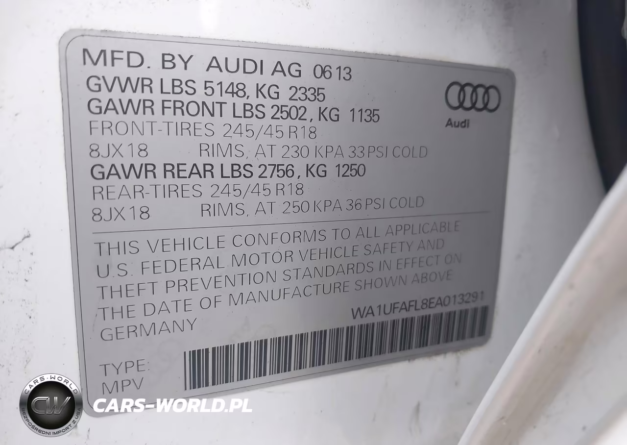 2014 Audi Allroad 2.0T Premium VIN:WA1UFAFL8EA013291 - 9