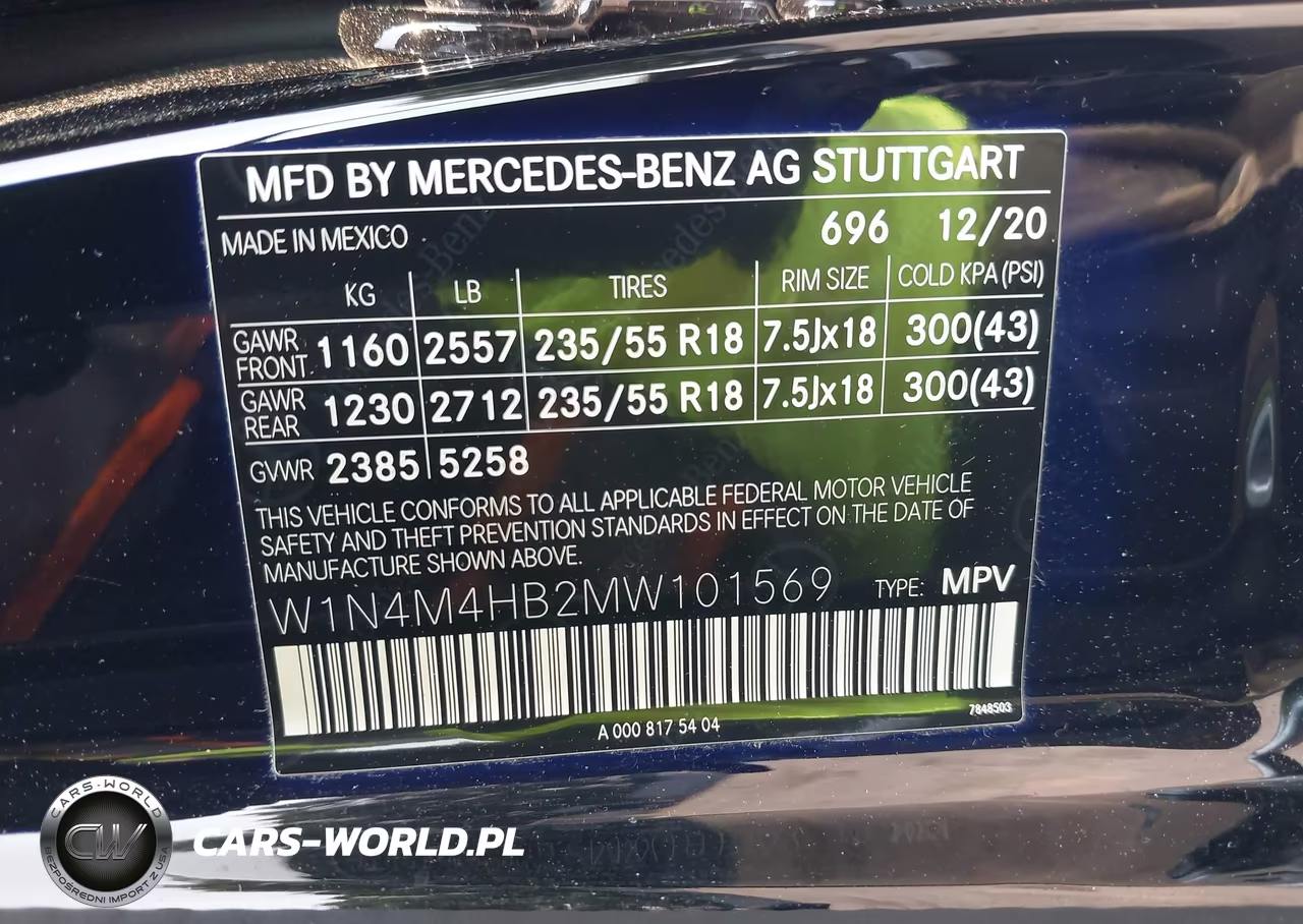 2021 Mercedes-Benz Glb 250 4Matic VIN:W1N4M4HB2MW101569 - 9
