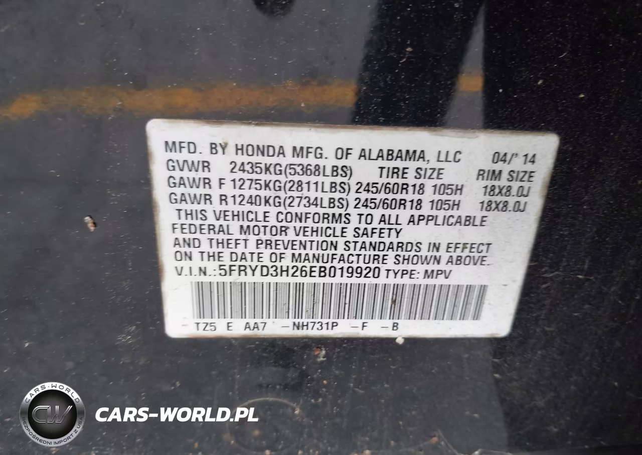 2014 Acura Mdx VIN:5FRYD3H26EB019920 - 9