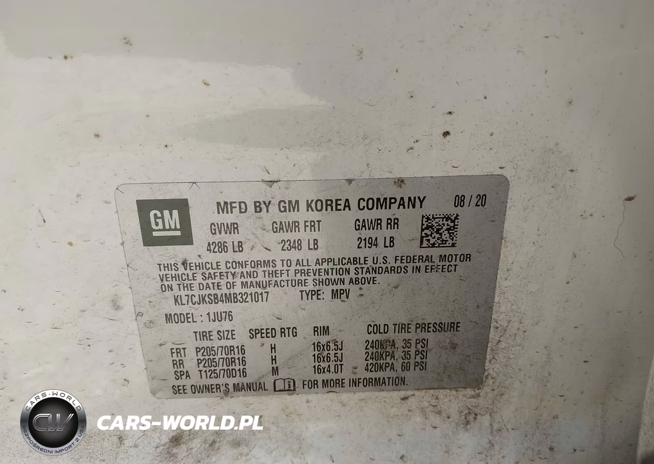 2021 Chevrolet Trax Fwd Ls VIN:KL7CJKSB4MB321017 - 9