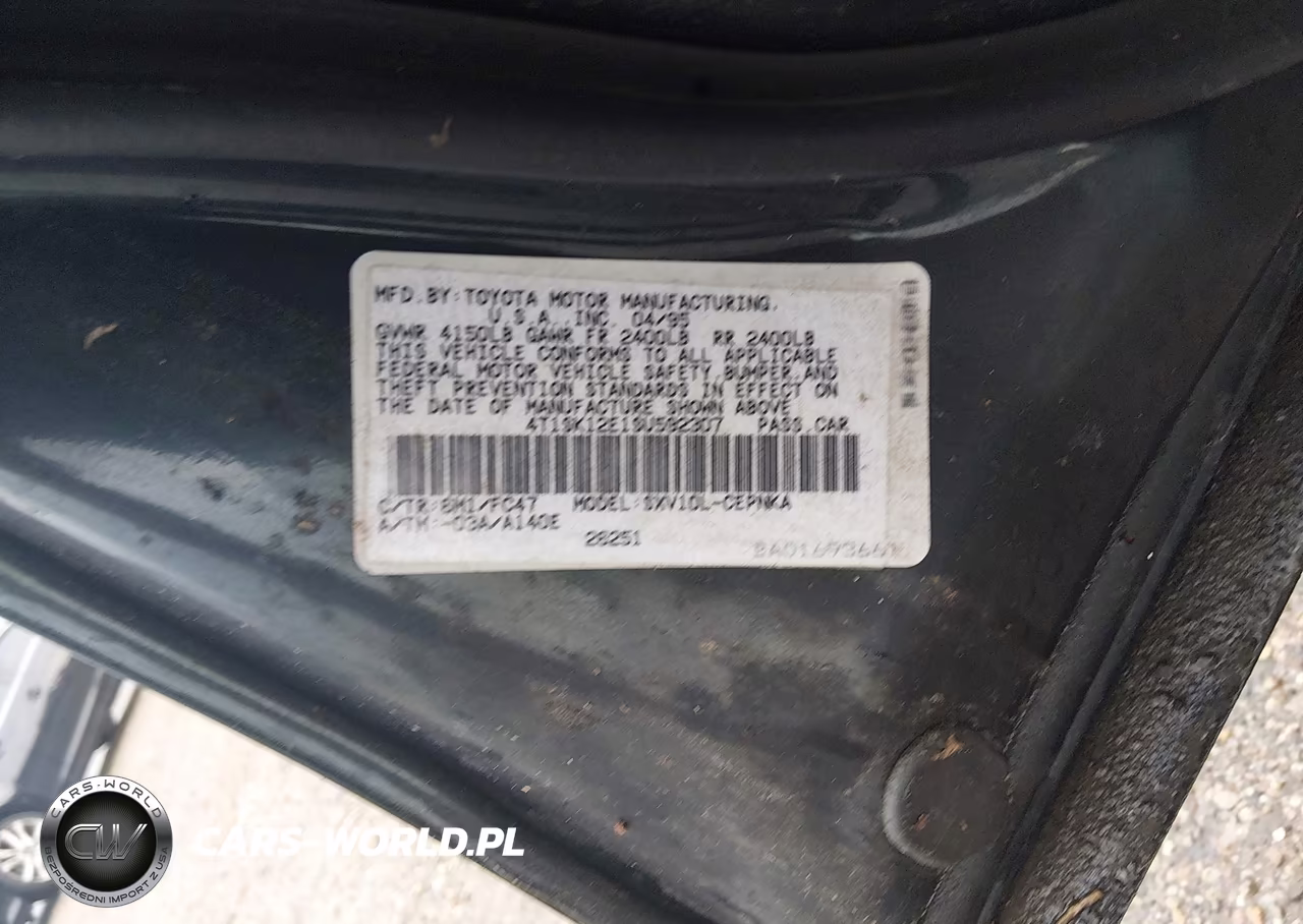 1995 Toyota Camry Le VIN:4T1SK12E1SU592307 - 9