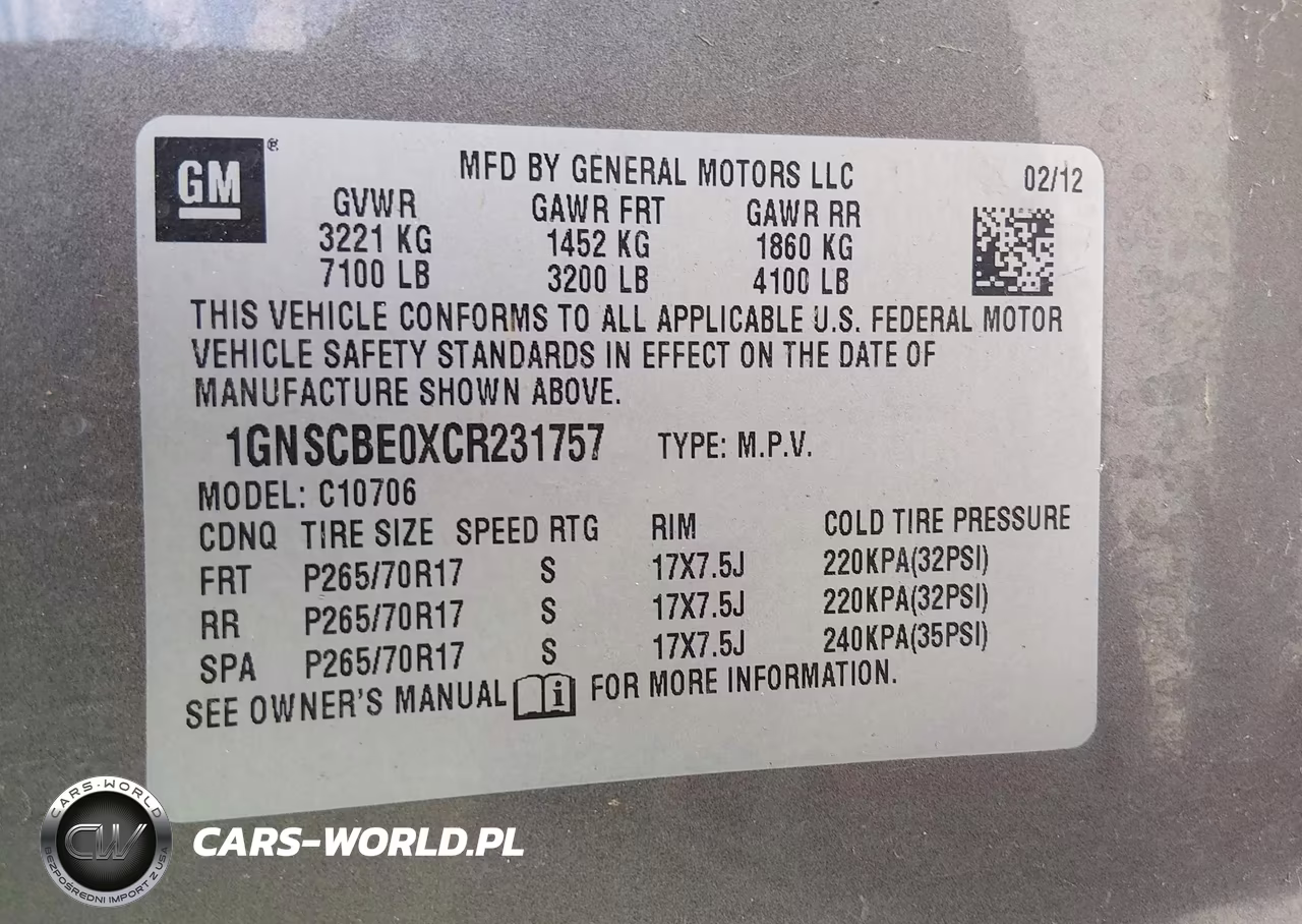2012 Chevrolet Tahoe Lt VIN:1GNSCBE0XCR231757 - 9