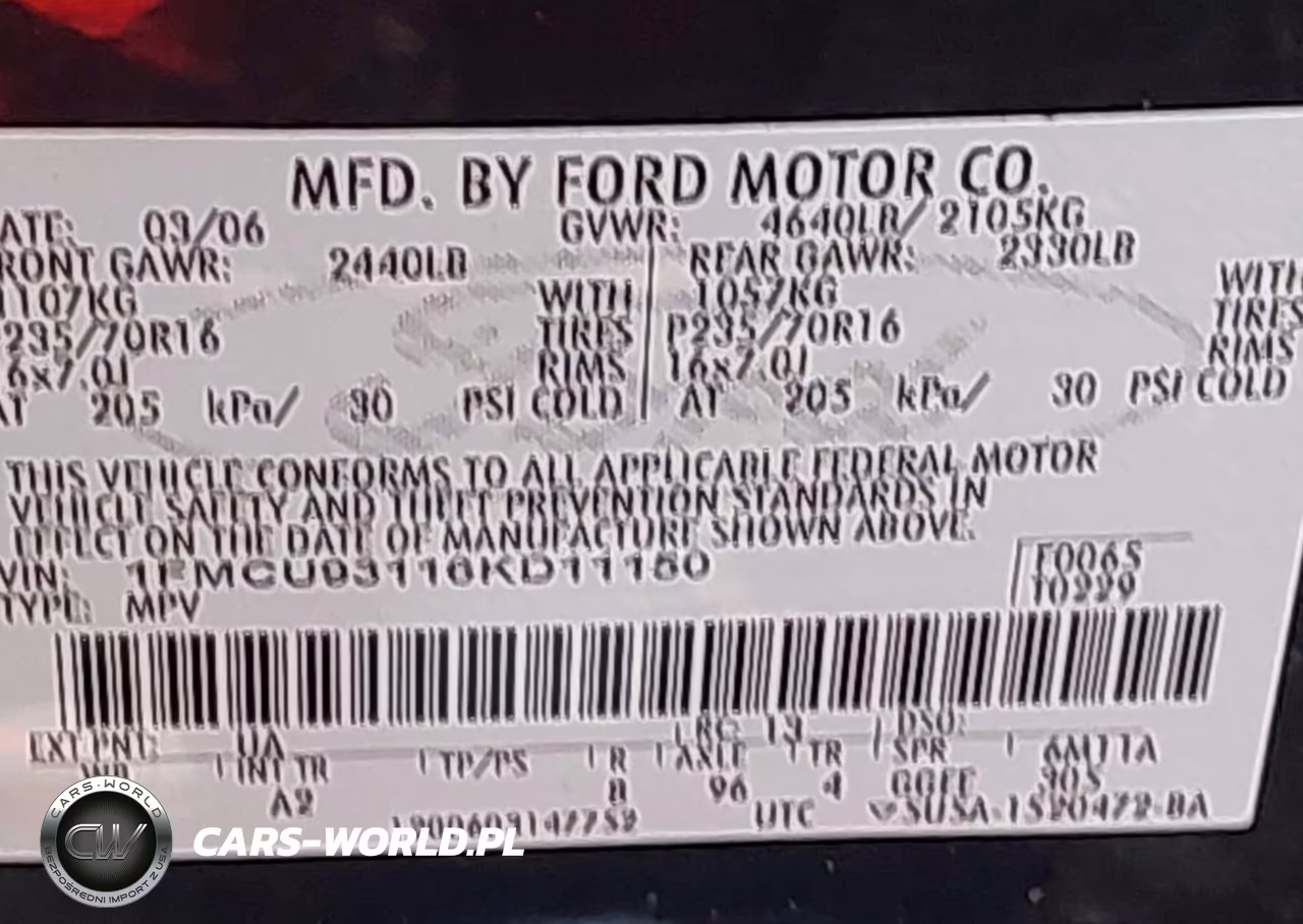 2006 Ford Escape Xlt-Xlt Sport VIN:1FMCU93116KD11150 - 9