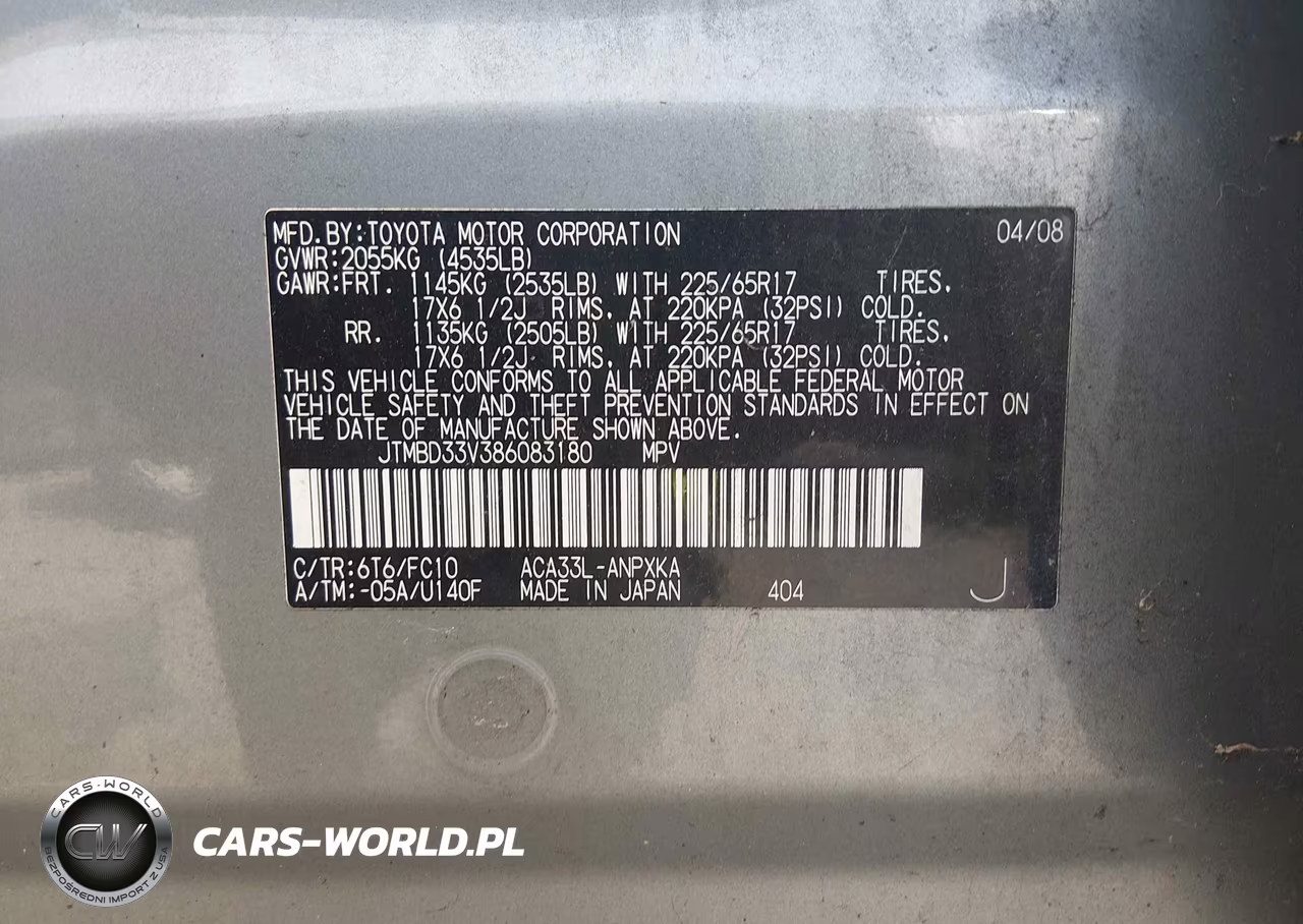 2008 Toyota Rav4 VIN:JTMBD33V386083180 - 9