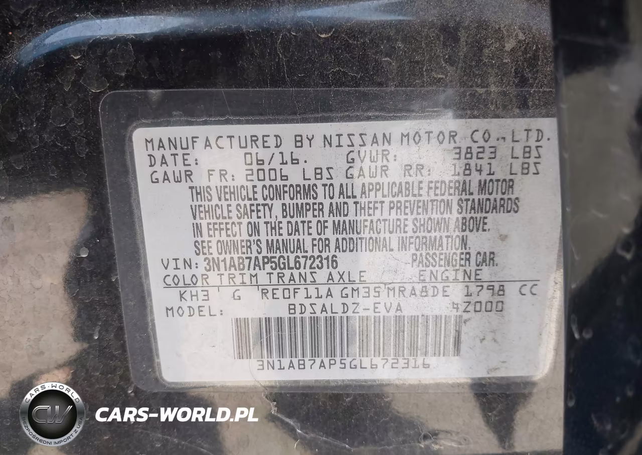 2016 Nissan Sentra Sv VIN:3N1AB7AP5GL672316 - 9