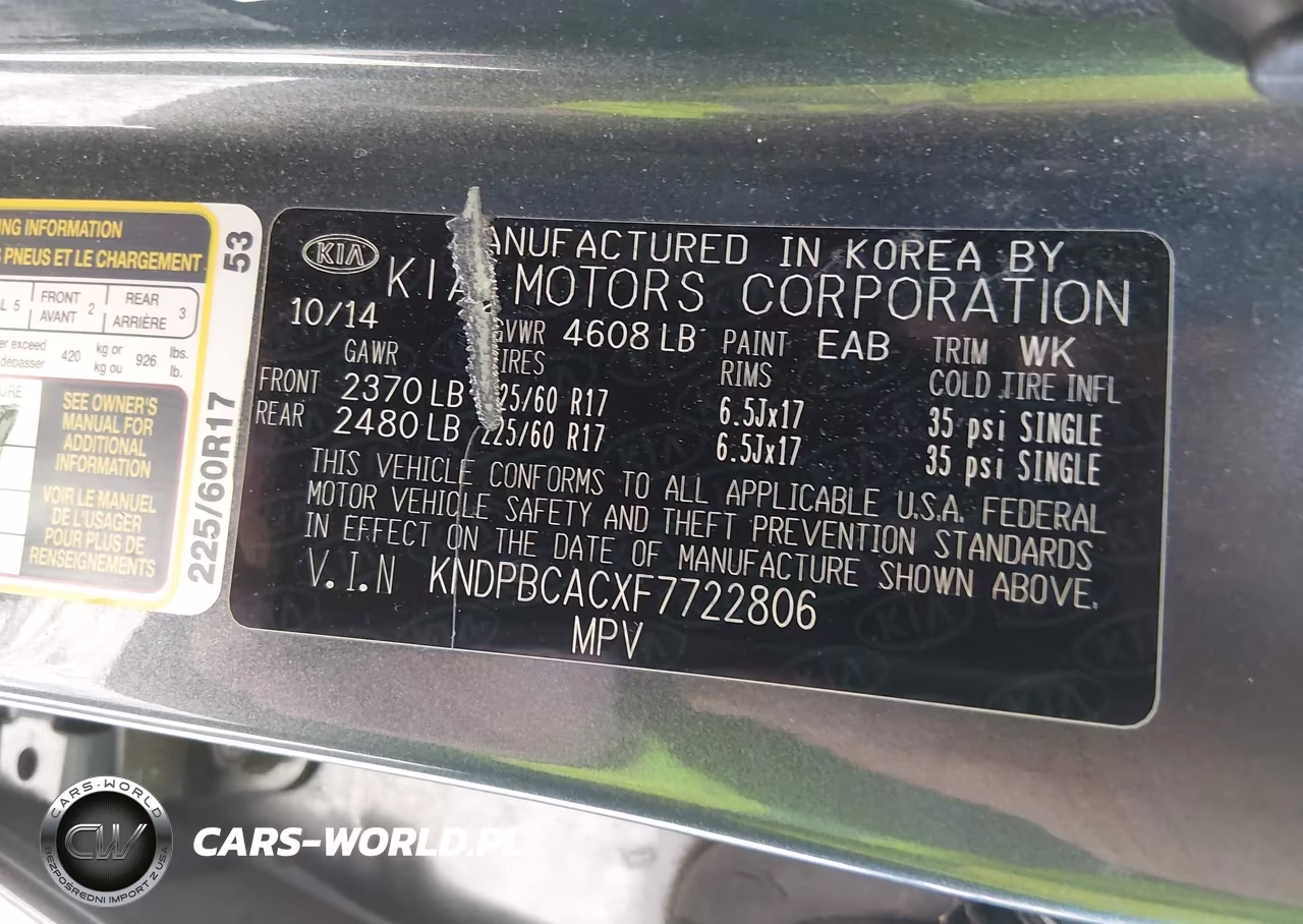 2015 Kia Sportage Lx VIN:KNDPBCACXF7722806 - 9