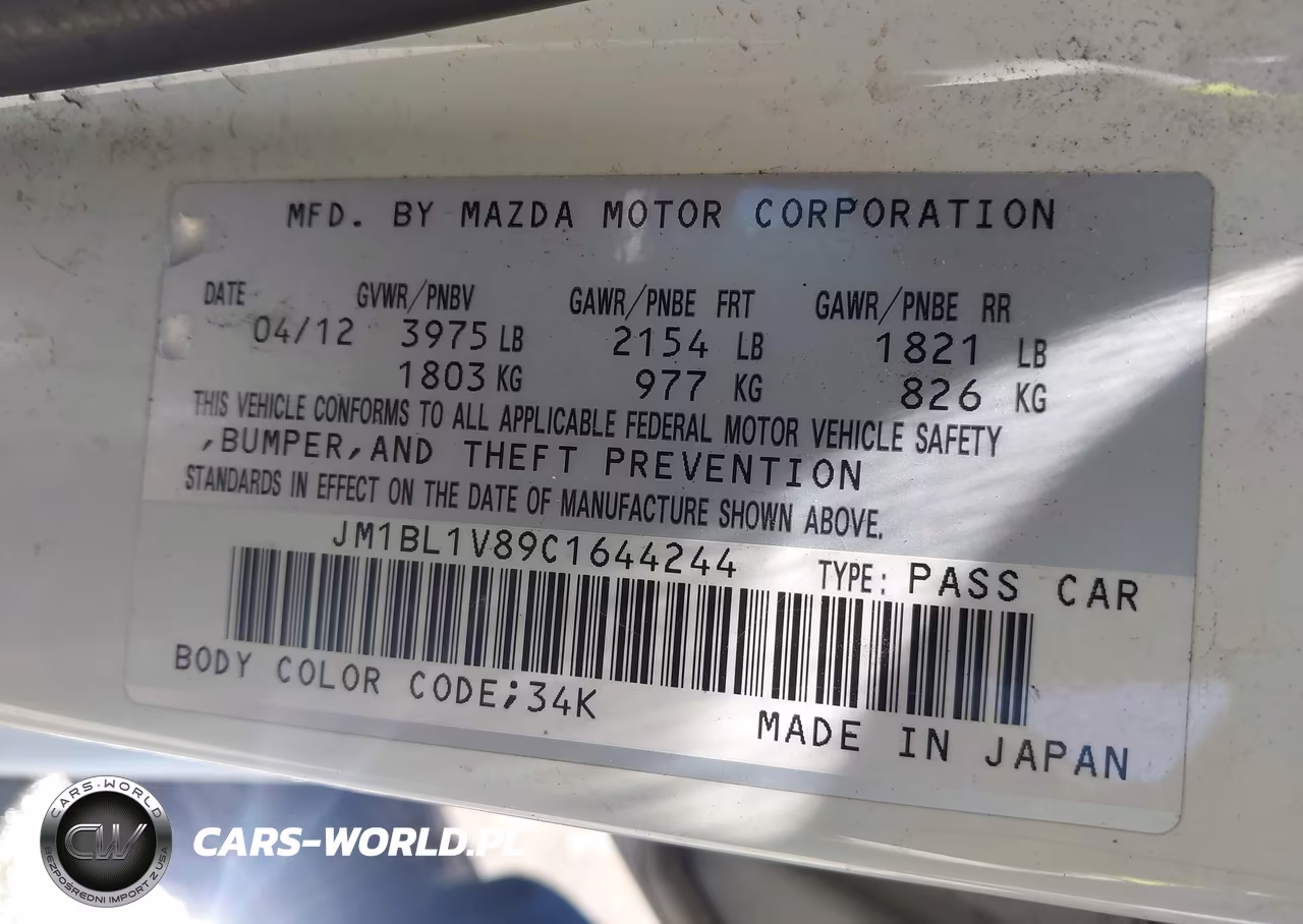 2012 Mazda Mazda3 I Touring VIN:JM1BL1V89C1644244 - 9