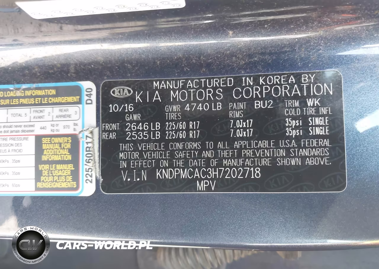2017 Kia Sportage Lx VIN:KNDPMCAC3H7202718 - 9