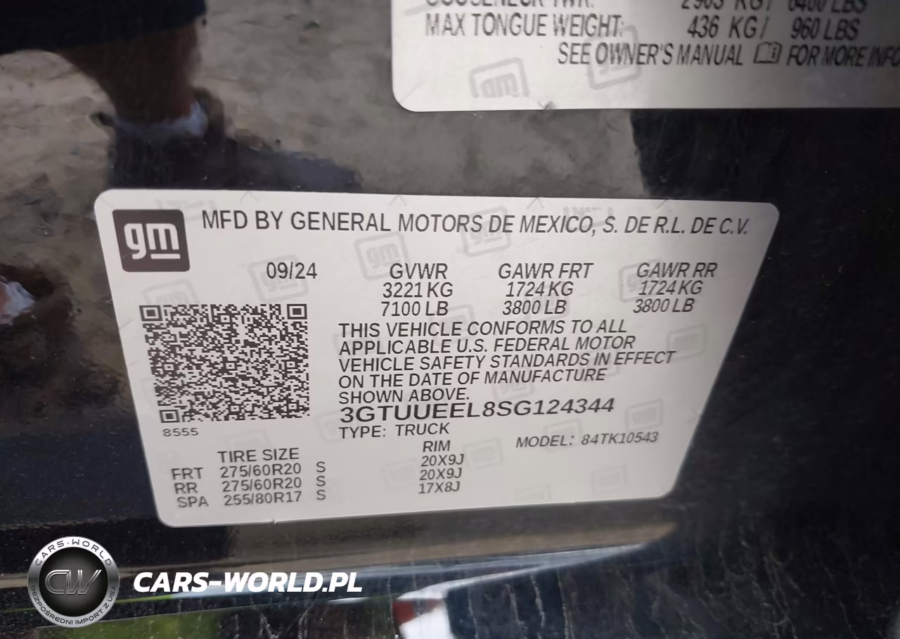 2025 GMC Sierra 1500 4Wd Short Box At4 VIN:3GTUUEEL8SG124344 - 9