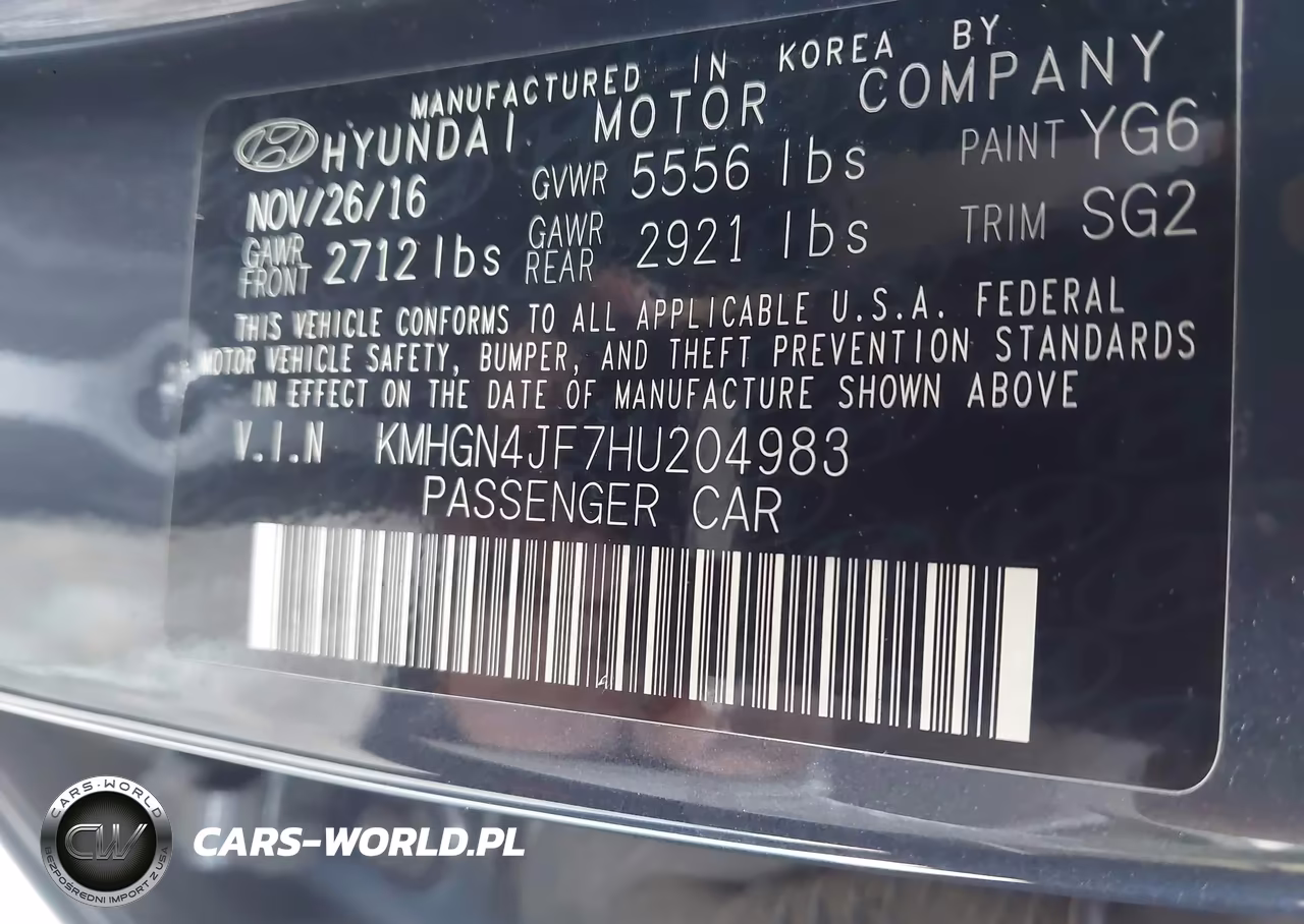 2017 Genesis G80 5.0 Ultimate VIN:KMHGN4JF7HU204983 - 9